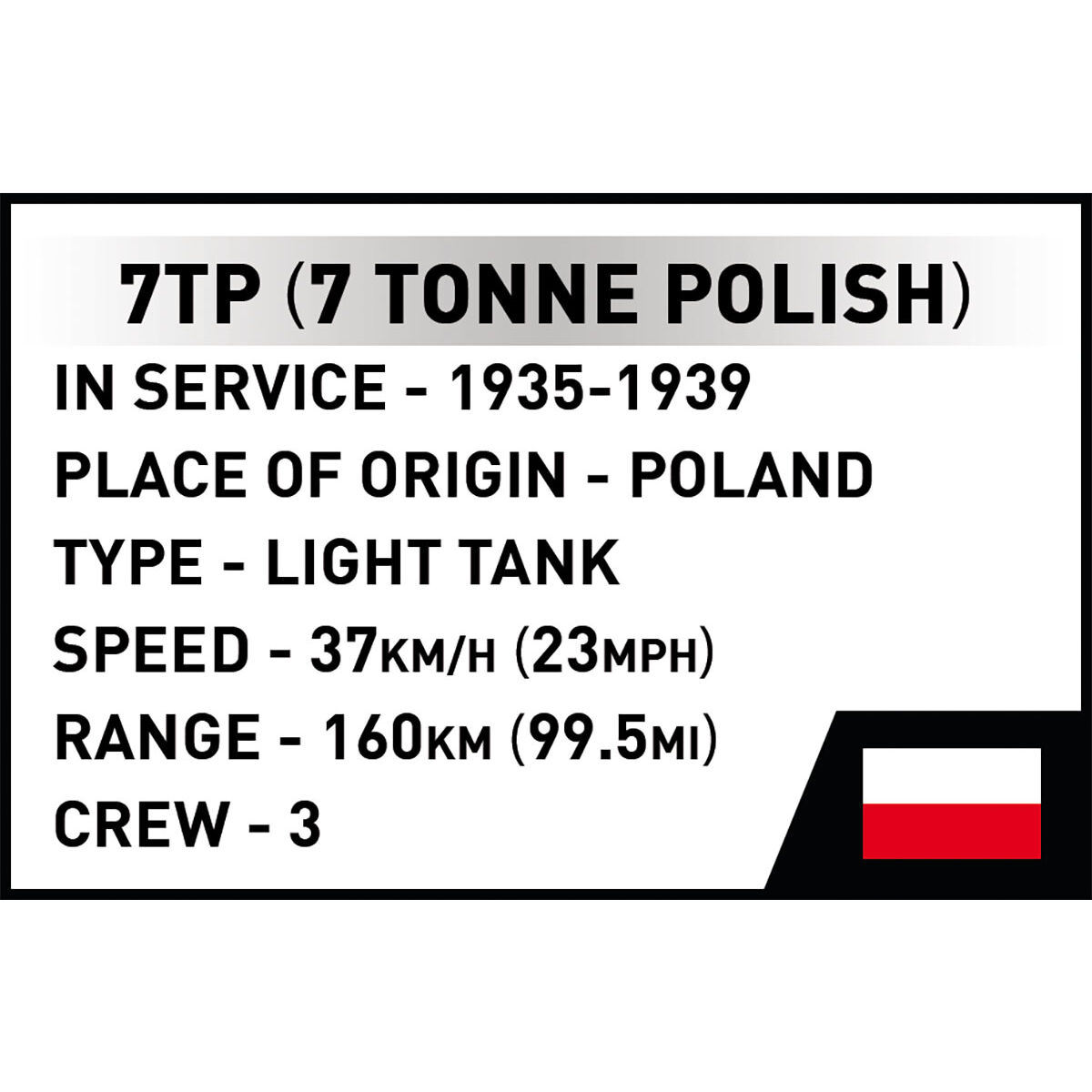 COBI 2661 - LIGHT TANK 7TP - Bild 16 COBI 2661 - LIGHT TANK 7TP - Bild 16