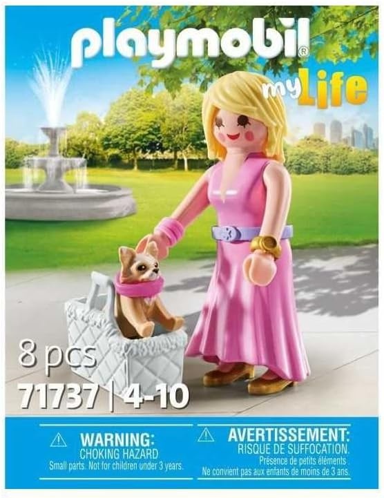 PLAYMOBIL 71737 - My Life: It-Girl mit Chihuahua im Taschenformat Werbung, Plakat, Person, Spielzeug, Figur