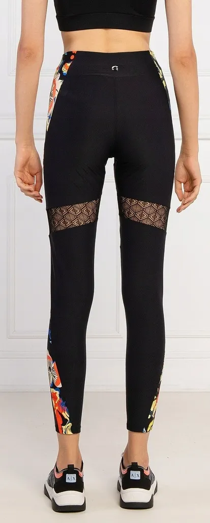 Desigual Damen Leggings „Regular Waist“ - Schwarz mit Muster 21WWKK202000 GR. L Desigual Damen Leggings „Regular Waist“ - Schwarz mit Muster 21WWKK202000 GR. L