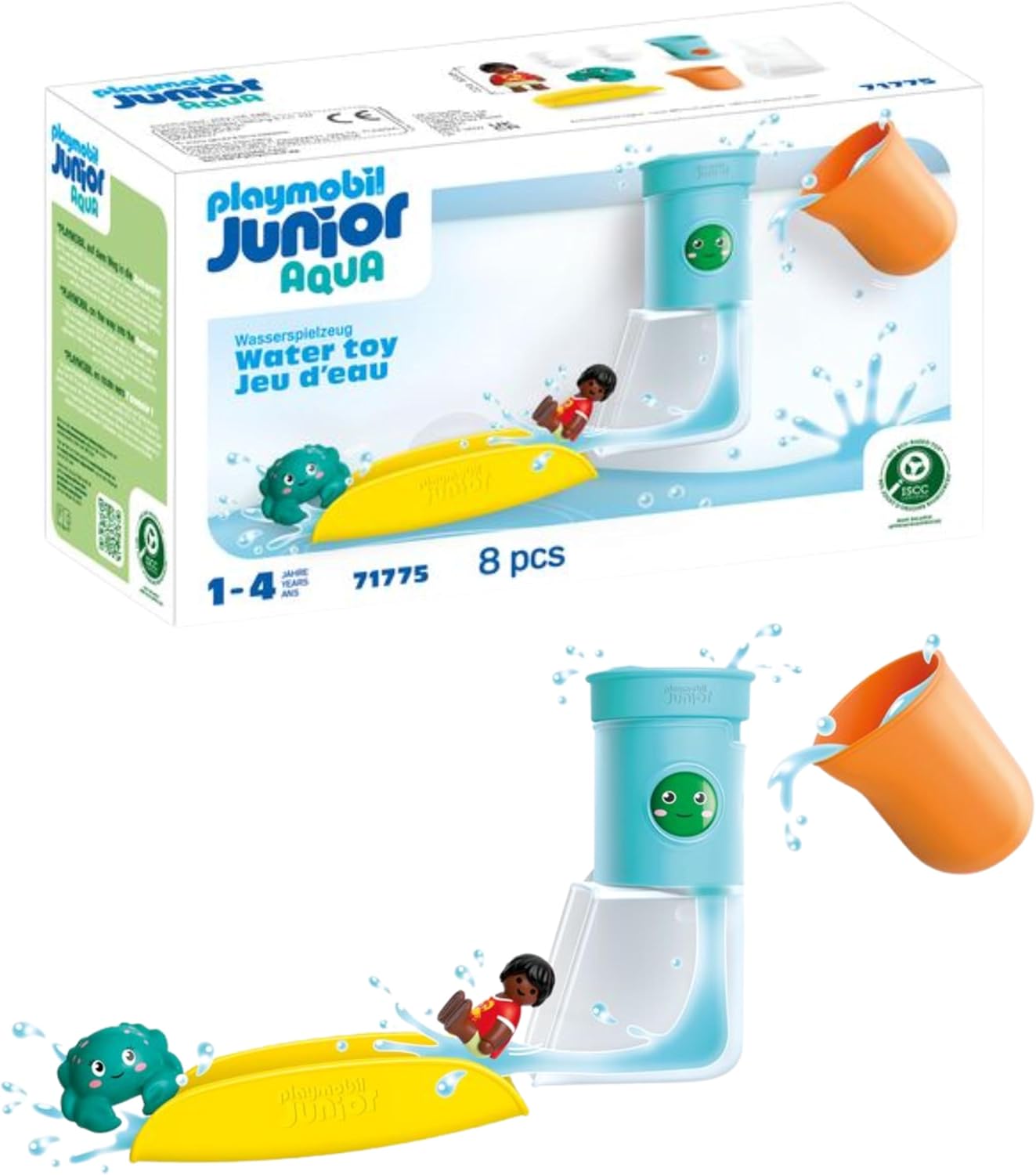 PLAYMOBIL, 71775, junior, aqua:, wasserfalltank, mit, rutsche PLAYMOBIL 71775 junior aqua: wasserfalltank mit rutsche