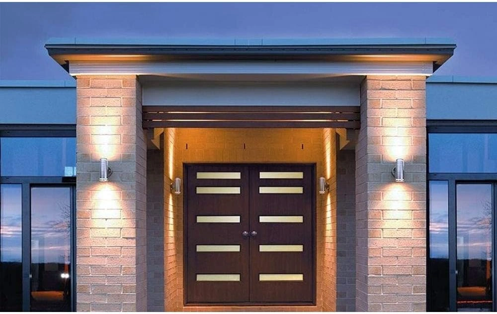 Deko-Light Außenleuchte Zillys II – Wandleuchte mit GU10-Fassung aus Edelstahl