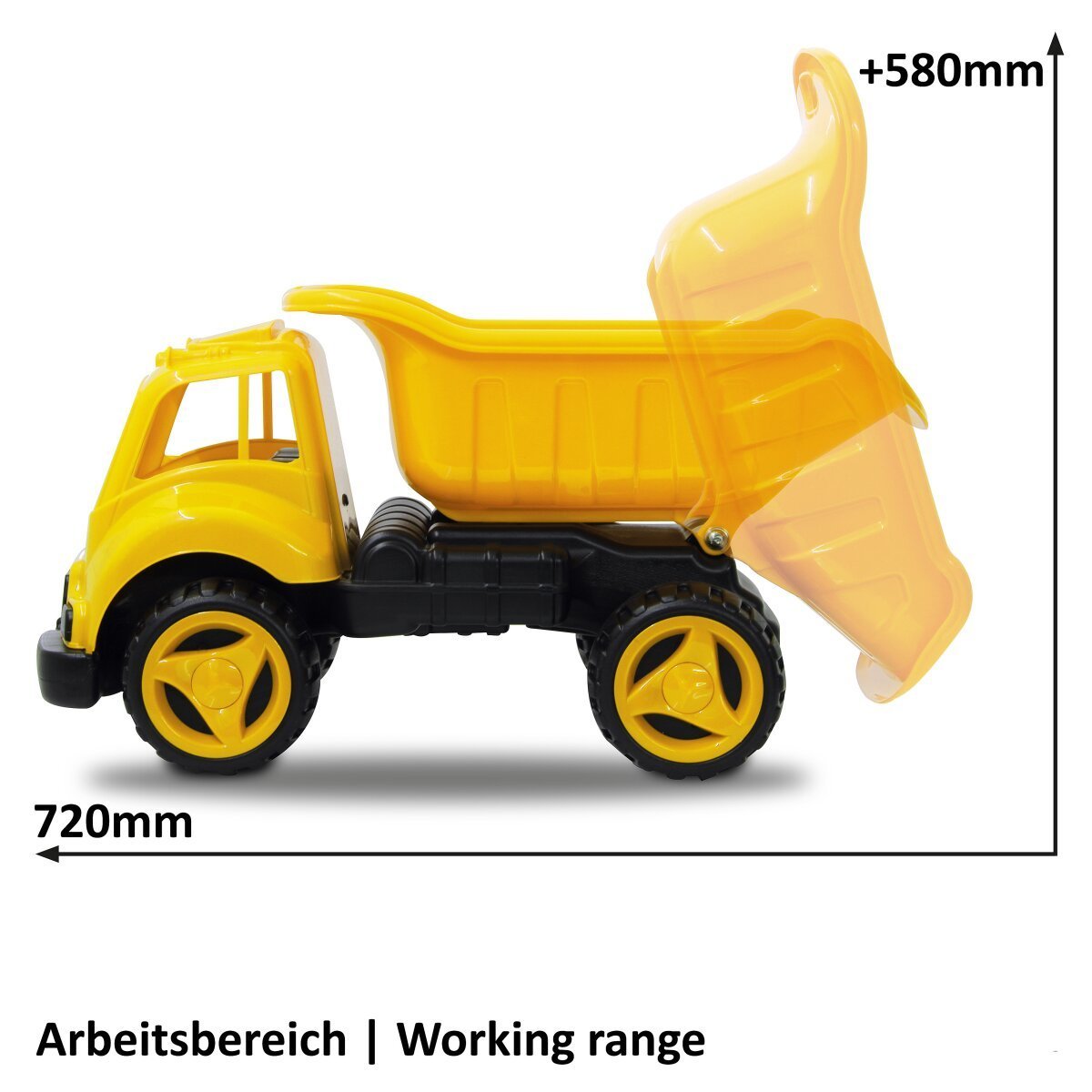 JAMARA Sandkastenauto Dump Truck XL gelb ab 12 Monaten