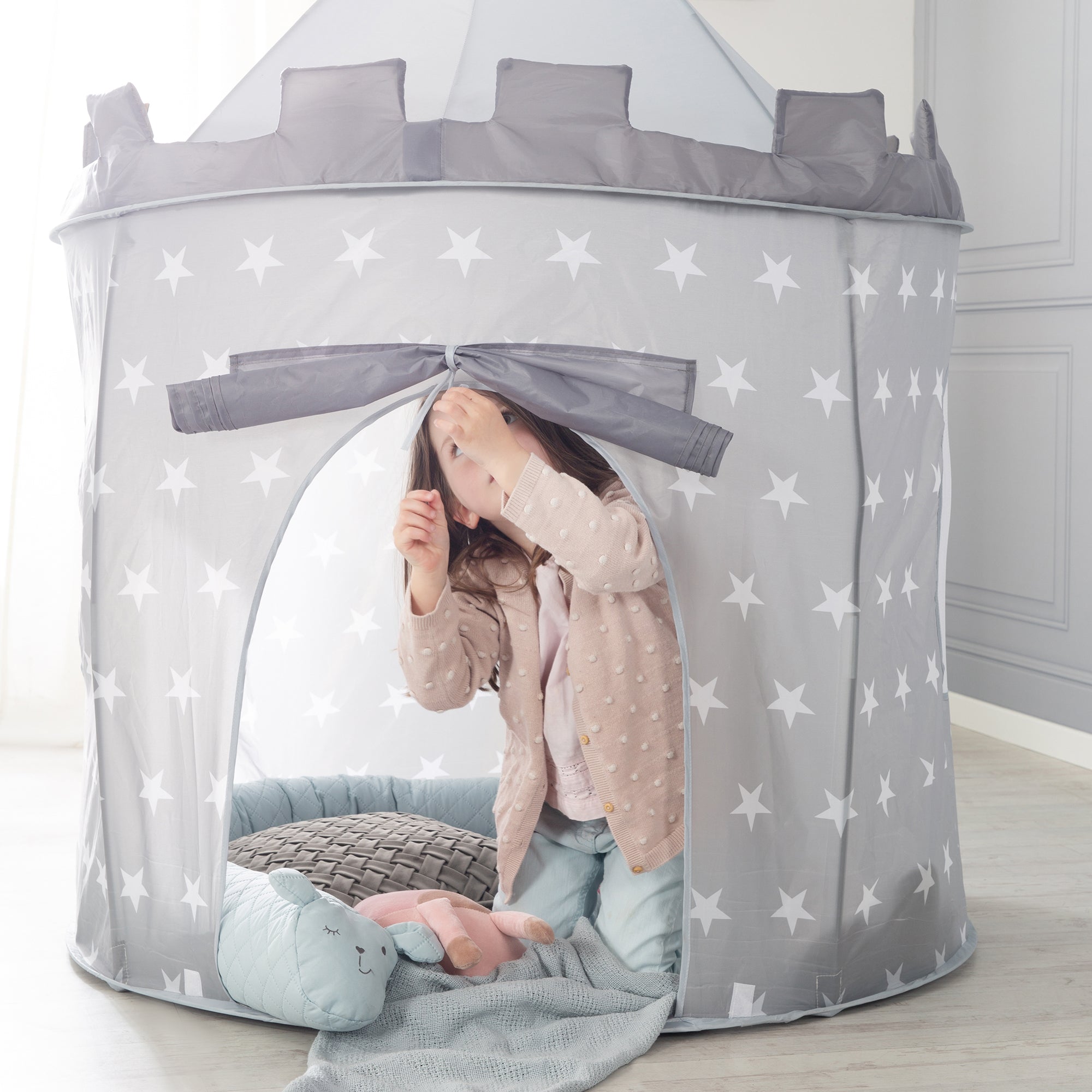 Roba 69002V190 Spielzelt Ritterburg Sterne Little Stars beige – Spielen & Spaß - Produktbild 8