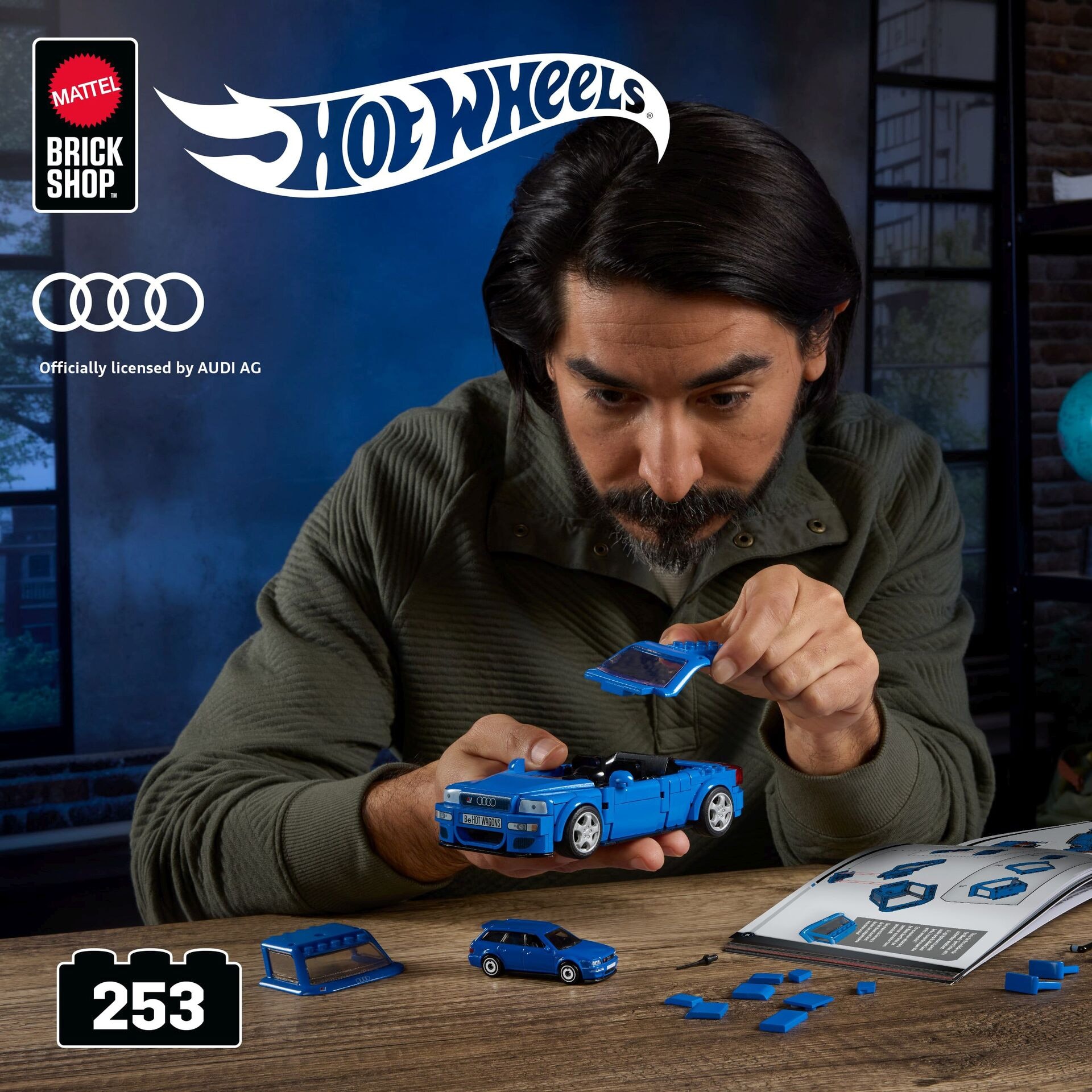 Hot Wheels Building SPEED SERIES AUDI - Mattel - MATTEL JGR28 Produktfoto - Mattel - Hot Wheels Building SPEED SERIES AUDI - Modell MATTEL JGR28