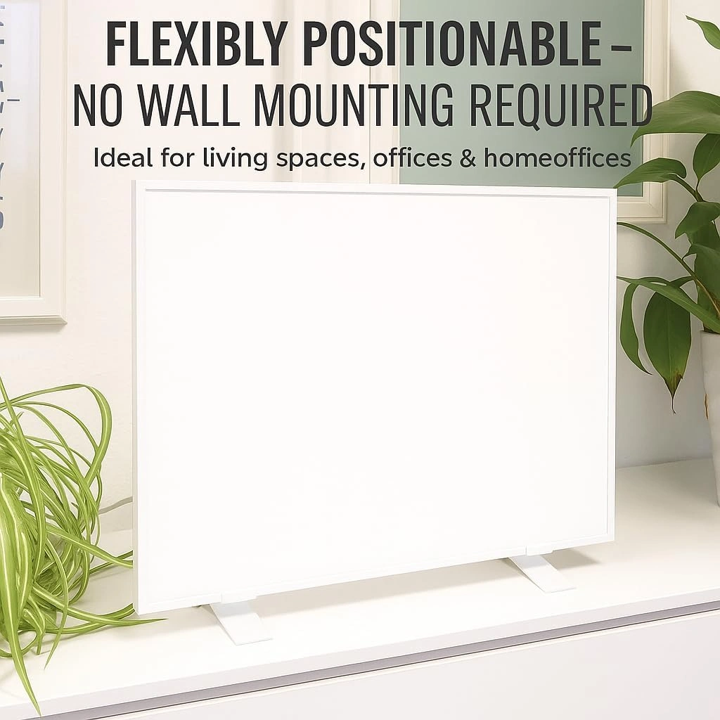 VIESTA® SF2 Standfüße für Infrarotheizungen – Freistehende Nutzung für F- und CF-Serie, Silber