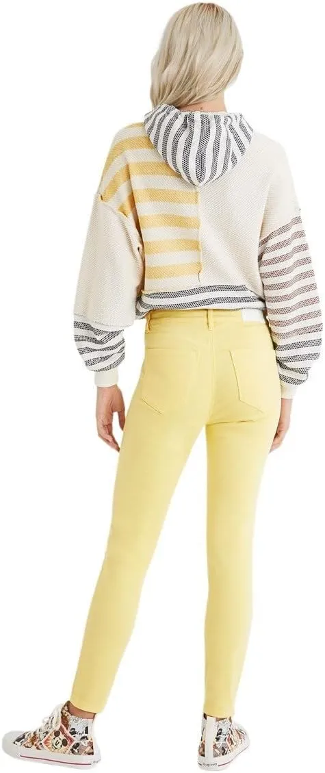 Desigual Damen Hose „Alba“ - Gelb 21SWPN088018 GR. 36 Desigual Damen Hose „Alba“ - Gelb 21SWPN088018 GR. 36