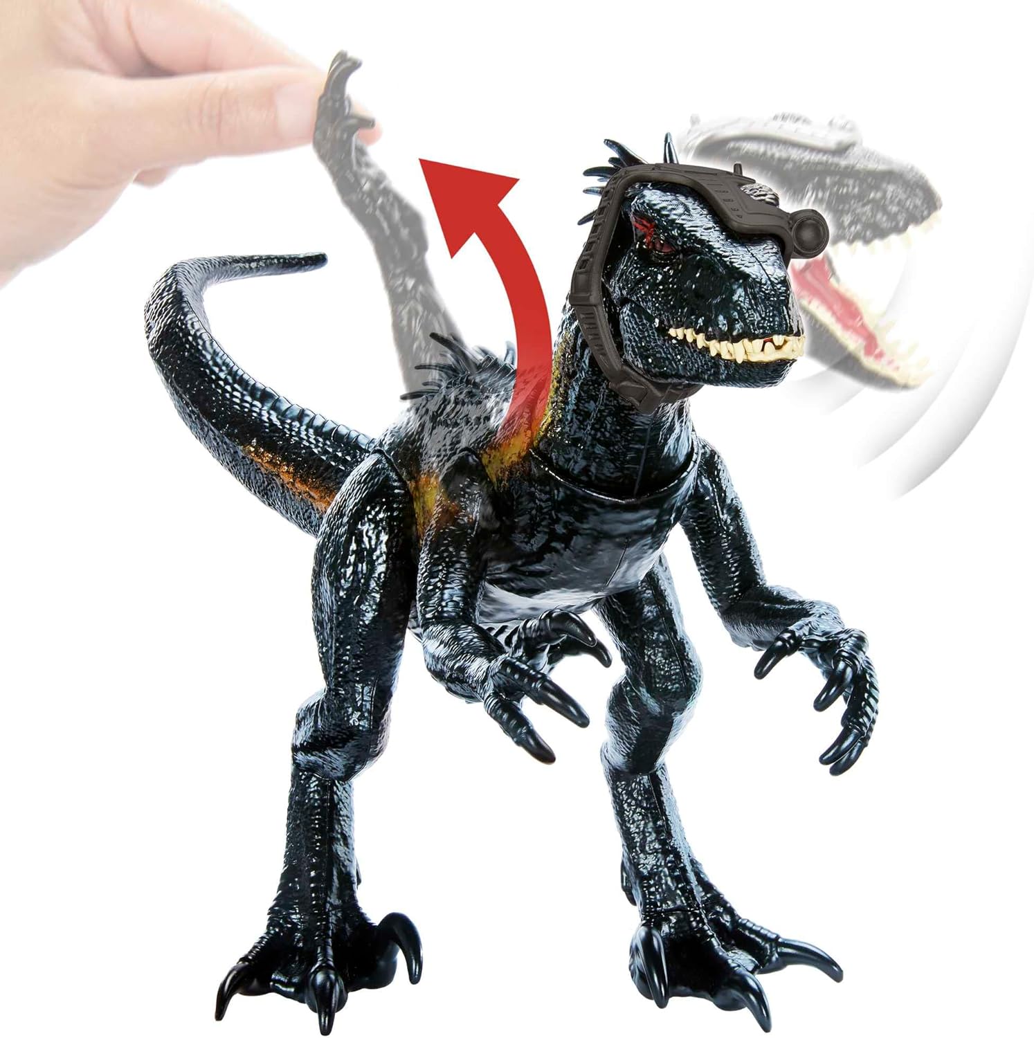 Jurassic World Track 'N Attack Indoraptor HKY12 Tier, Dinosaurier, Reptil, Elektronik, Hardware
