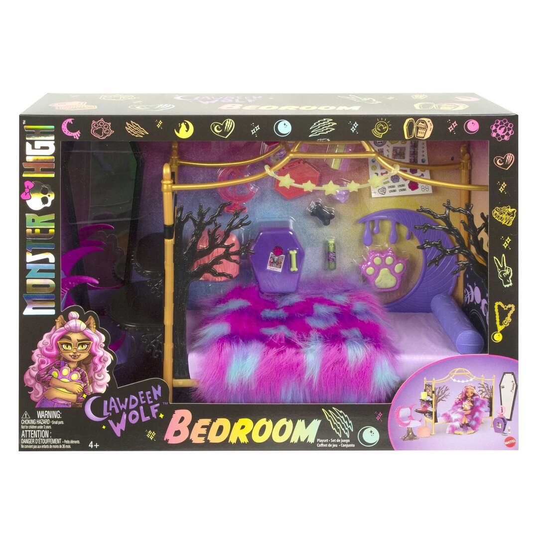 Monster_High_Clawdeen_Wolfs_Schlafzimmer, Purpur, Person, Gesicht, Kopf