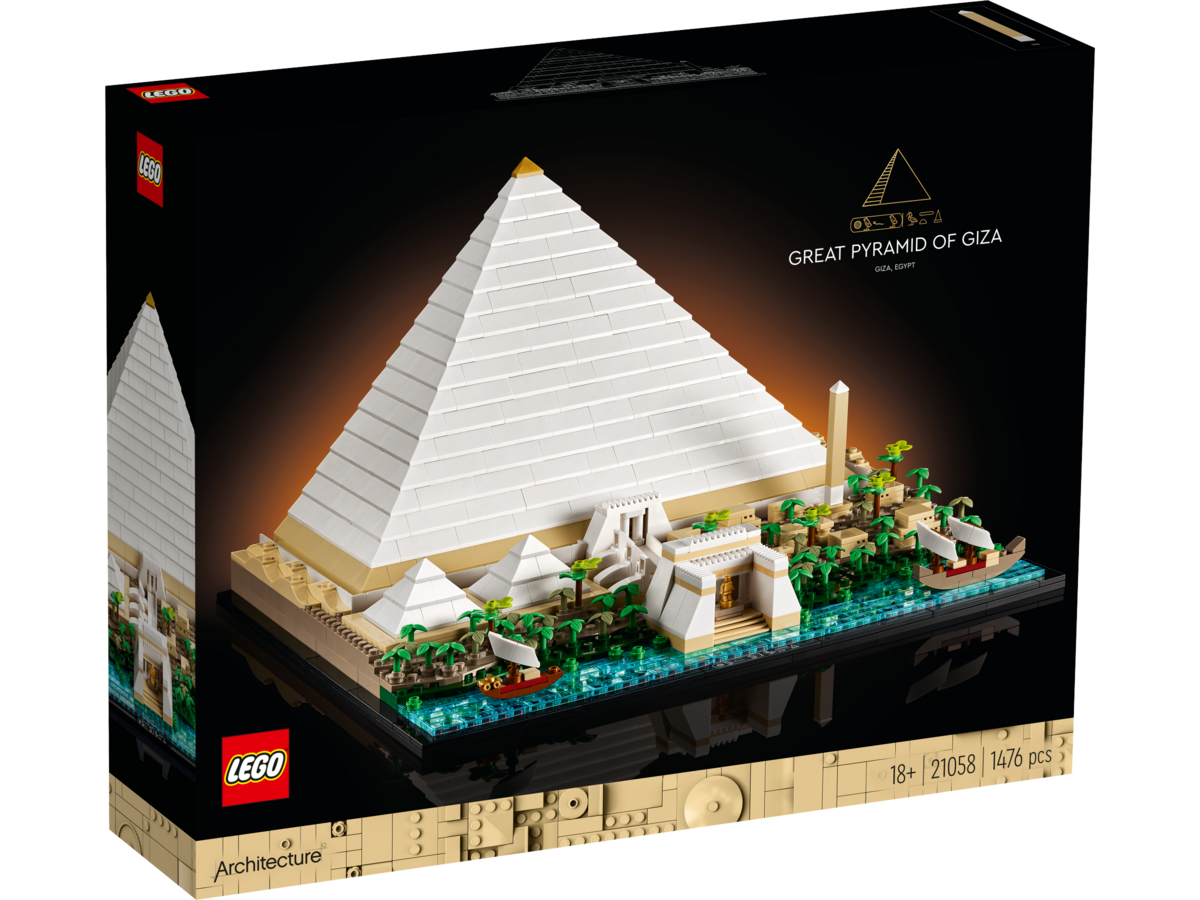 LEGO, icons, Cheops-Pyramide, 21058, Werbung, Dreieck LEGO icons Cheops-Pyramide 21058