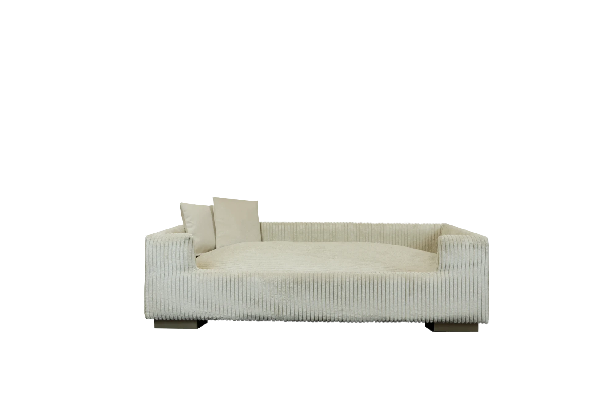 Rohrschneider RS 22340 Hundesofa gepolstert Cord – Sofa mit Wendekissen