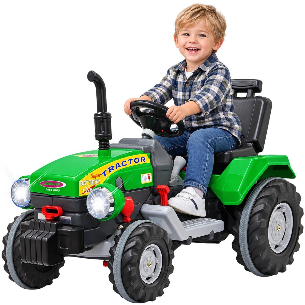 JAMARA Ride-on Traktor Power Drag grün 12V ab 3 Jahren JAMARA Ride-on Traktor Power Drag grün 12V ab 3 Jahren