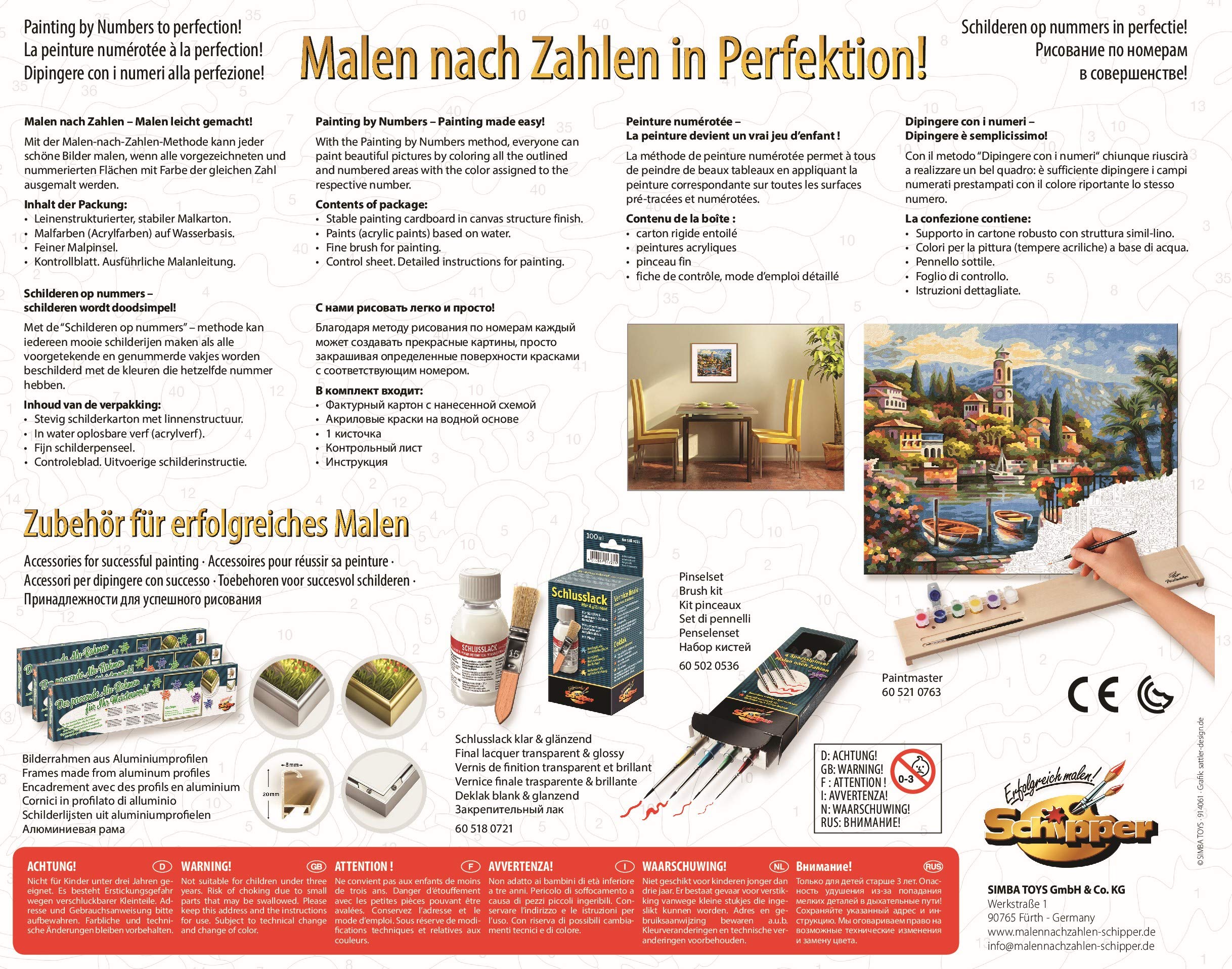 Schipper Mnz - Am Comer See - Mediterranes Landschaftsidyll Zum Ausmalen 609240798 Werbung, Plakat