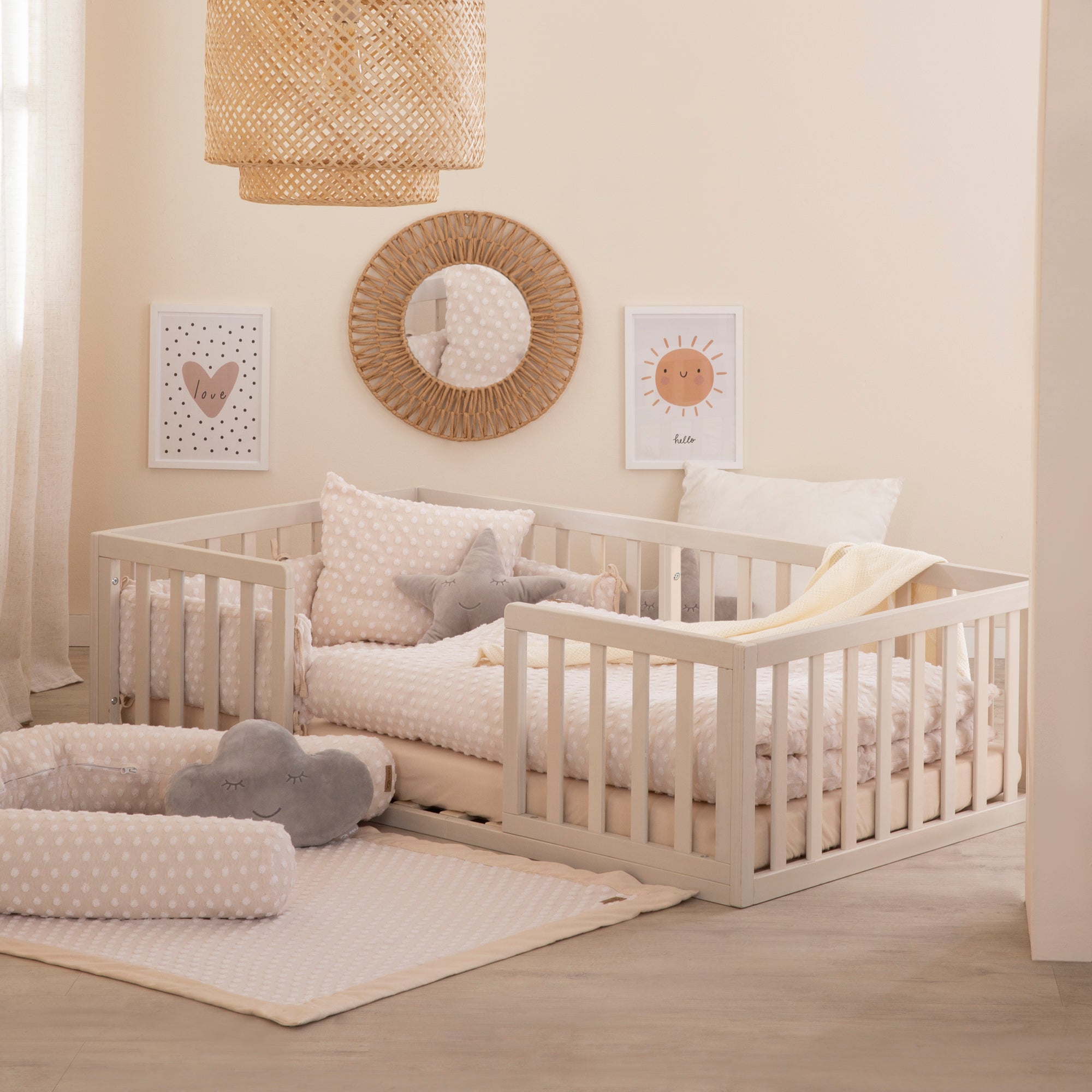 Roba 203200NG1 Montessori-Bodenbett natur-grau – Komplettbettsets & Einzelbetten - Produktbild 6