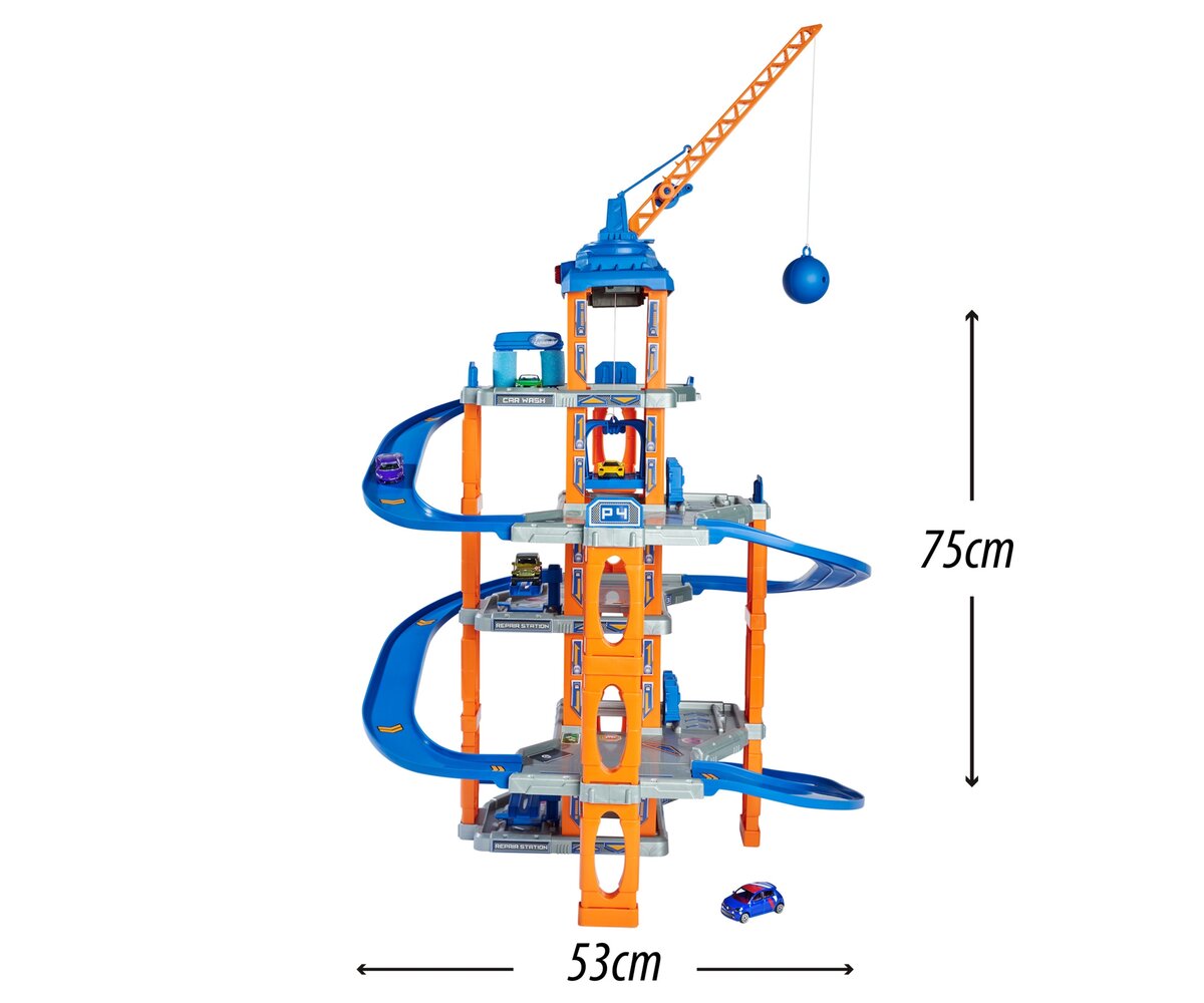 Majorette Motor Lift Center + 5 Cars (212059987) Spielzeug, Konstruktion, CAD-Diagramm, Diagramm