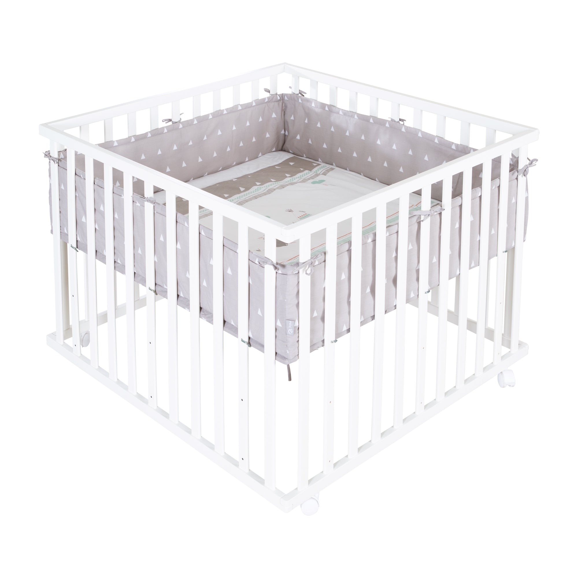 Roba 202046WES198 Laufgitter 100x100 cm Indibär weiß - Bild 5 Roba 202046WES198 Laufgitter 100x100 cm Indibär weiß - Produktbild 5
