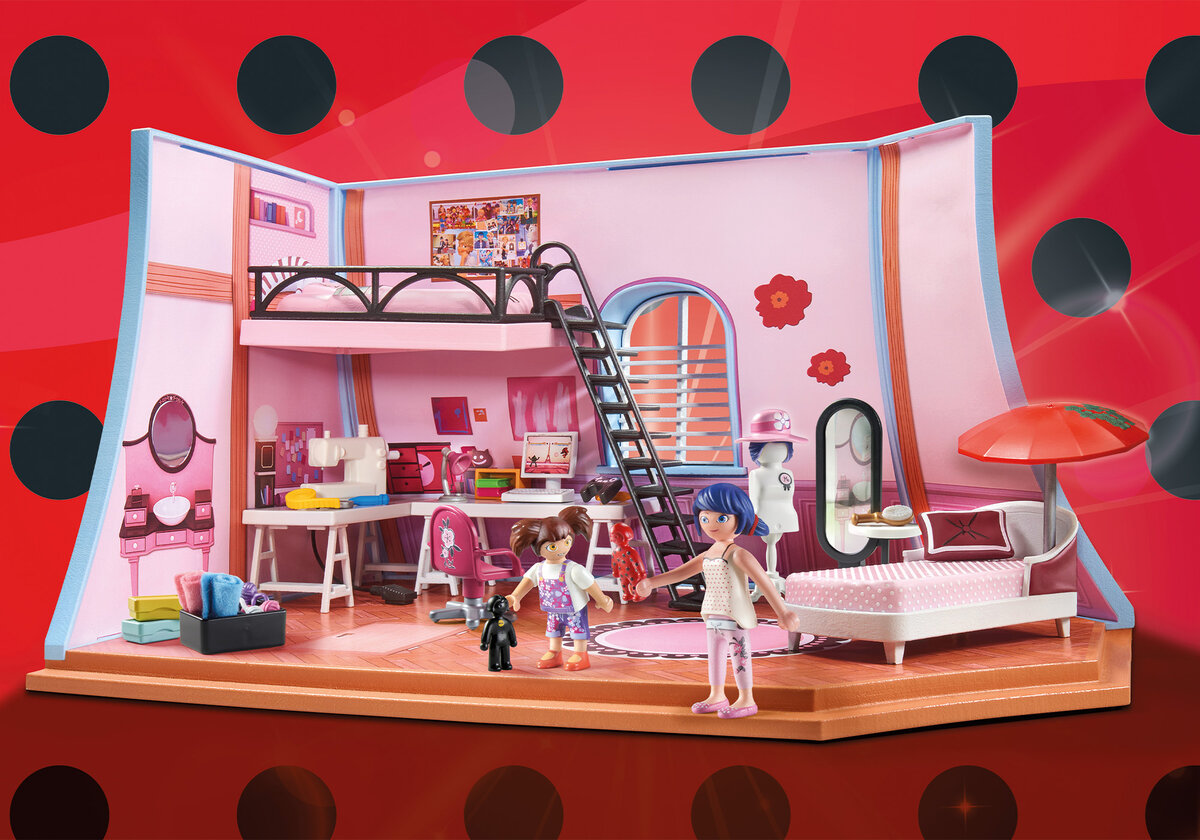 PLAYMOBIL 71334 Miraculous: Marinettes Loft Spielbereich, Kind, Weiblich, Mädchen, Person