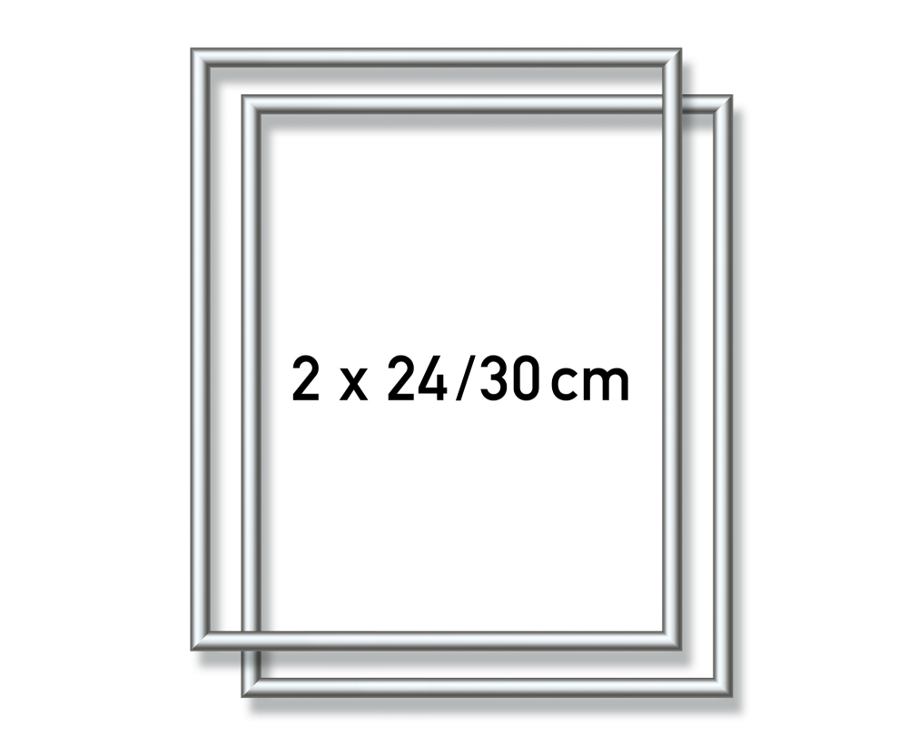 Schipper MNZ - 2 x Alurahmen Silber 24 x 30 cm
