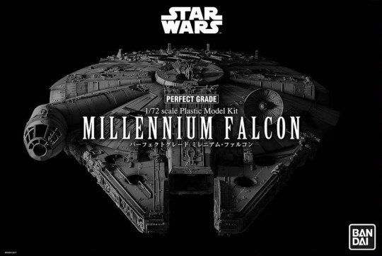 Revell 01206 BANDAI Millennium Falcon Perfect Grade Modellbausatz 1:72 mit LED-Einheit Flugzeug, Transport, Fahrzeug, Raumschiff
