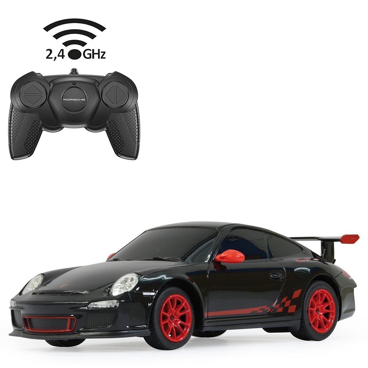JAMARA Porsche GT3 RS 1:24 schwarz 2,4Ghz ab 6 Jahren