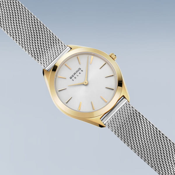 Bering 17331-010 Damenuhr, Milanaise/Solar, Si/Go Bering 17331-010 Damenuhr, Milanaise/Solar, Si/Go