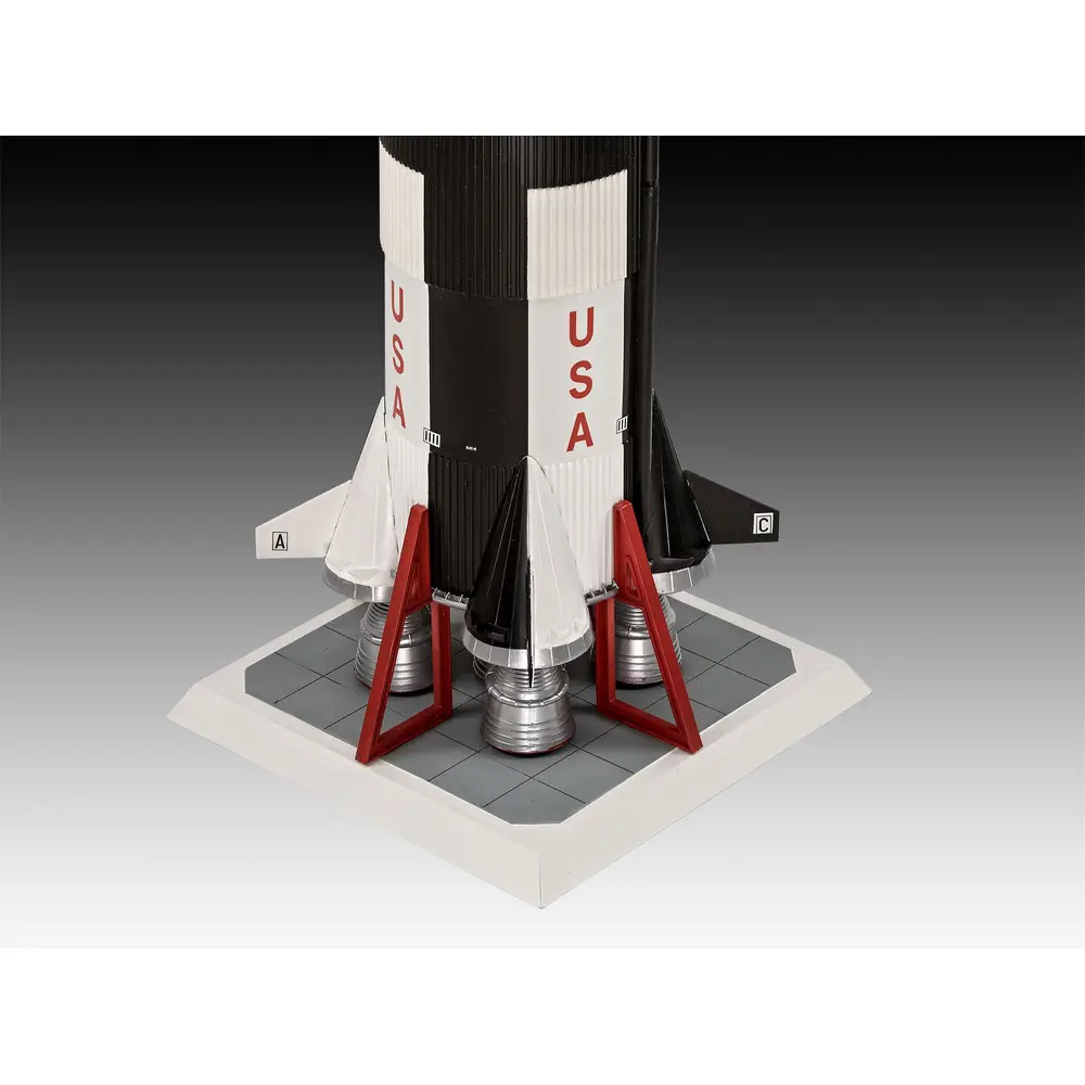 Revell 03704 Millennium Apollo 11 Saturn V Rocket, Revell Modellbausatz mit Basiszubehör Revell 03704 Millennium Apollo 11 Saturn V Rocket, Revell Modellbausatz mit Basiszubehör
