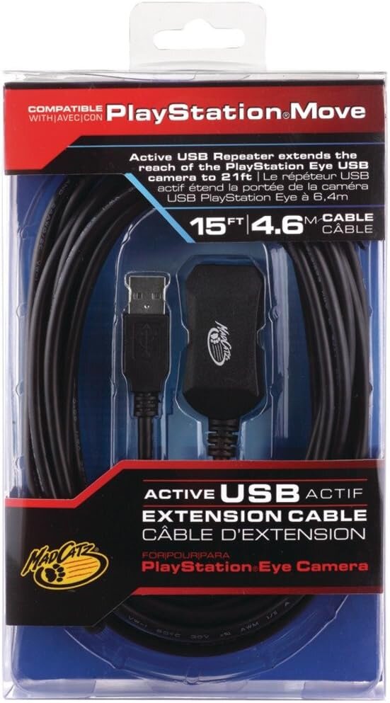 Mad_Catz_Playstation_Move_-_Active_USB_Extension_Cable_(MOV888410002/04/1), Adapter, Elektronik, Kabel