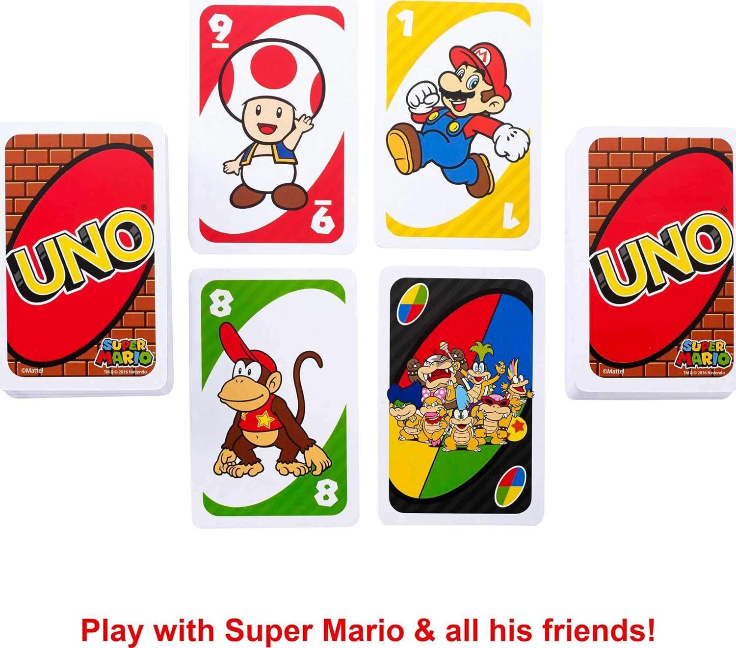 UNO Super Mario - Das klassische Kartenspiel mit Mario-Power! (DRD00) Person, Gesicht, Kopf, Spiel, Super Mario