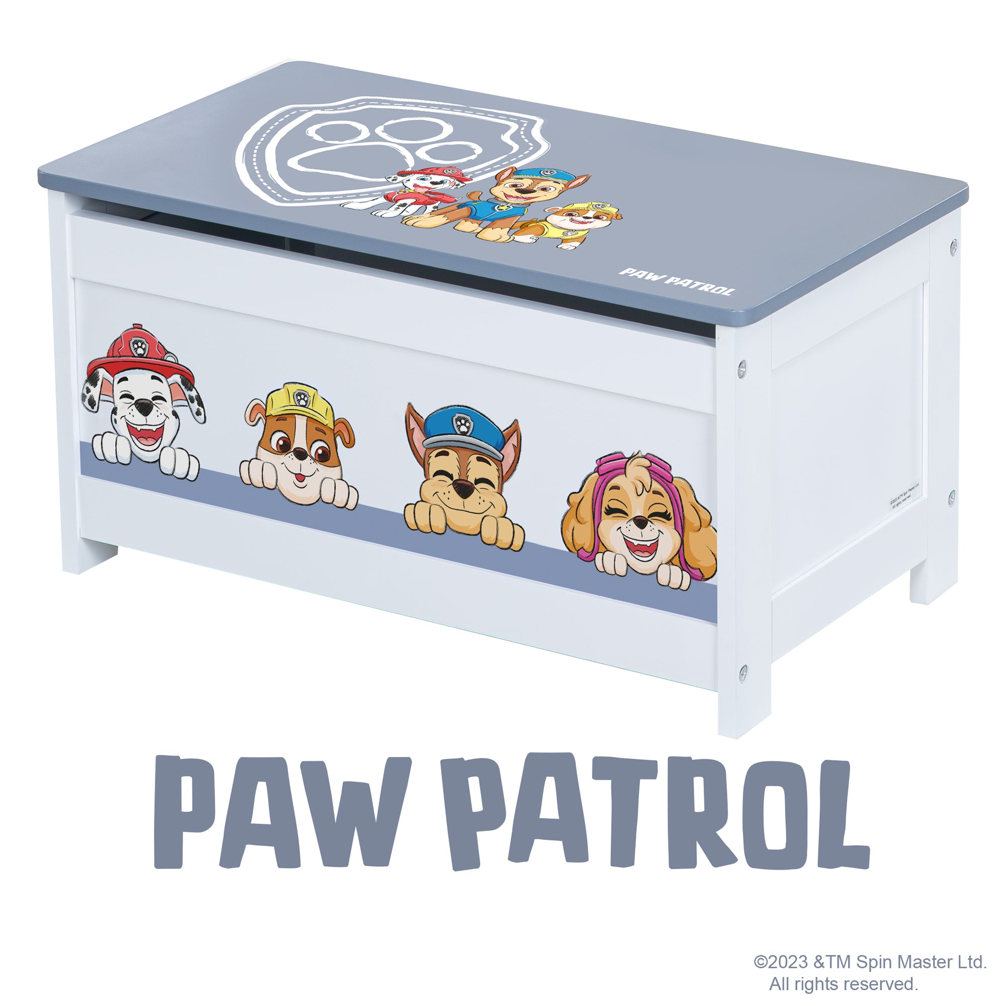 Roba 450518PW1 Spielzeugtruhe Paw Patrol weiß – Spielmöbel - Bild 6 Roba 450518PW1 Spielzeugtruhe Paw Patrol weiß – Spielmöbel - Produktbild 6