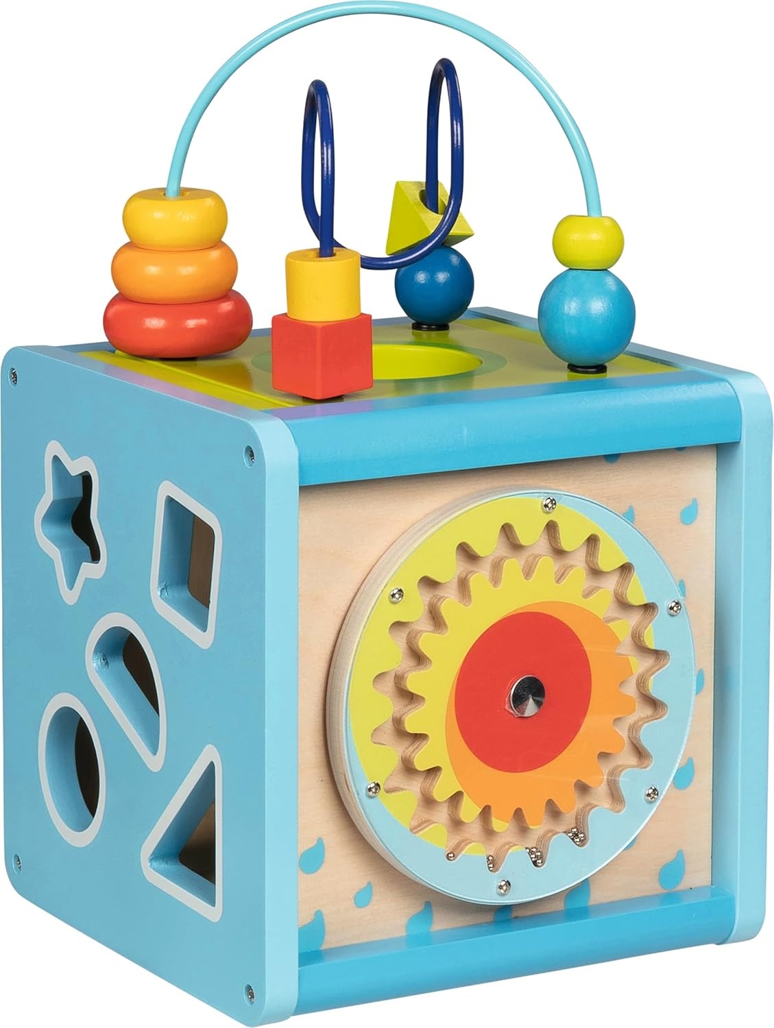 GOKI 58735 Activity- und Motorikwürfel – Spielspaß für alle Sinne