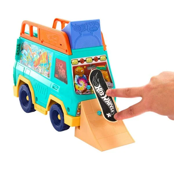 Hot Wheels Skate Tony Hawk Skatervan-Spielset mit exklusivem Fingerboard und abnehmbaren Skateschuhen Hot Wheels Skate Tony Hawk Skatervan-Spielset mit exklusivem Fingerboard und abnehmbaren Skateschuhen