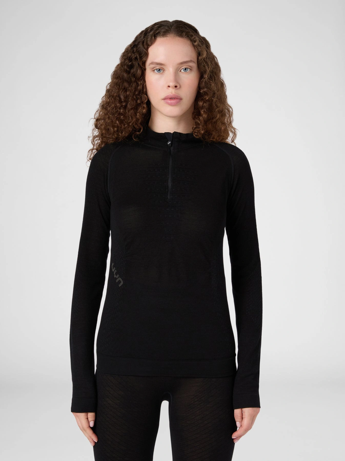 UYN Damen Fusyon Biotech UW Shirt Long_SL Zip Up U100519B000 - Schwarz UYN Damen Fusyon Biotech UW Shirt Long_SL Zip Up U100519B000 - Schwarz