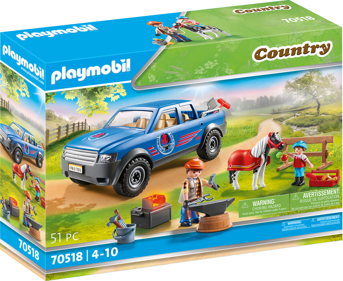 PLAYMOBIL 70518 Mobiler Hufschmied PLAYMOBIL, 70518, Mobiler, Hufschmied, Auto, Junge, Kind, Männlich, Person