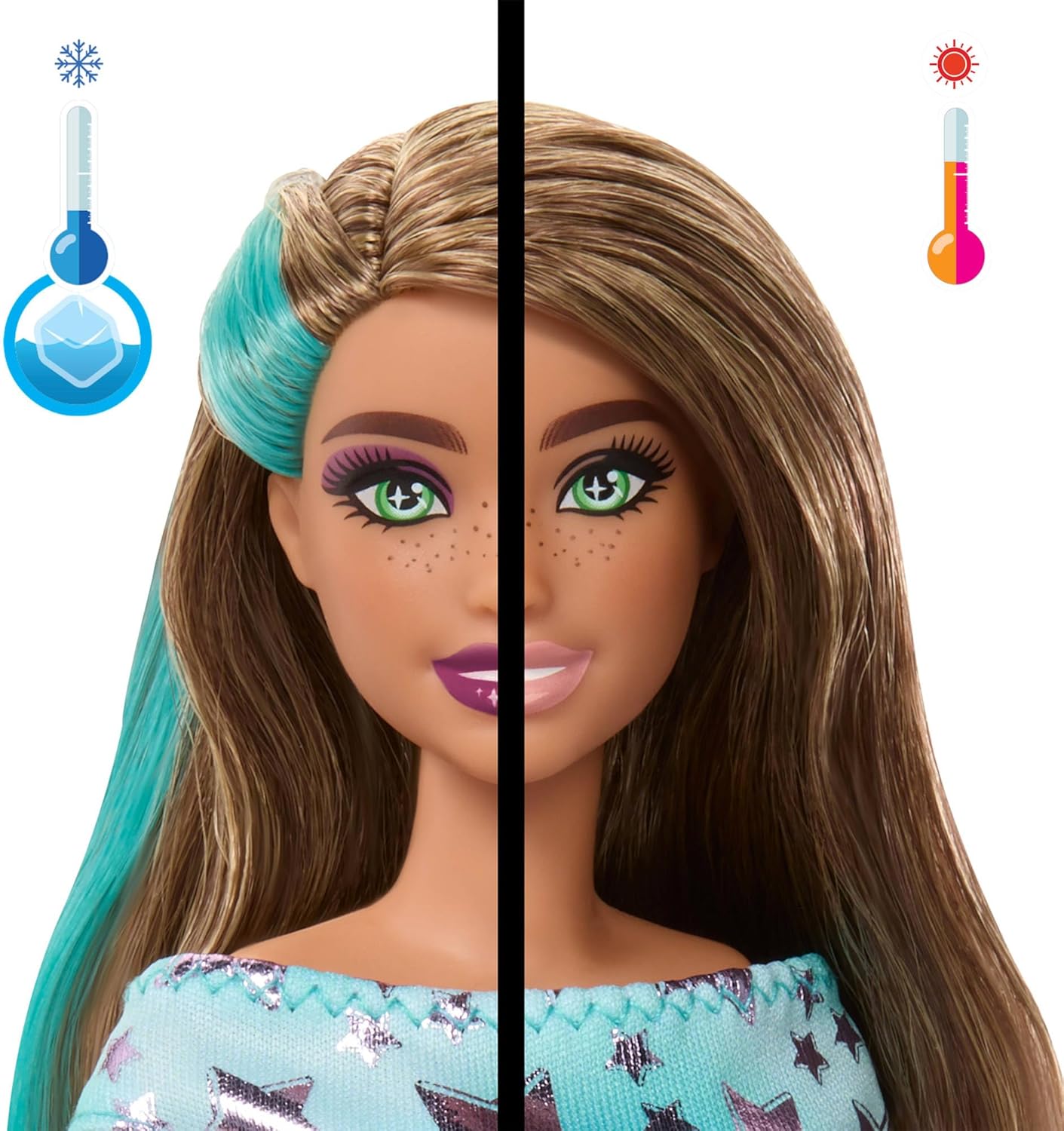 Barbie Party Unboxed Haustier Geburtstag Serie Blaues Kleid & Überraschungen JFG72 Puppe, Spielzeug, Barbie, Figur
