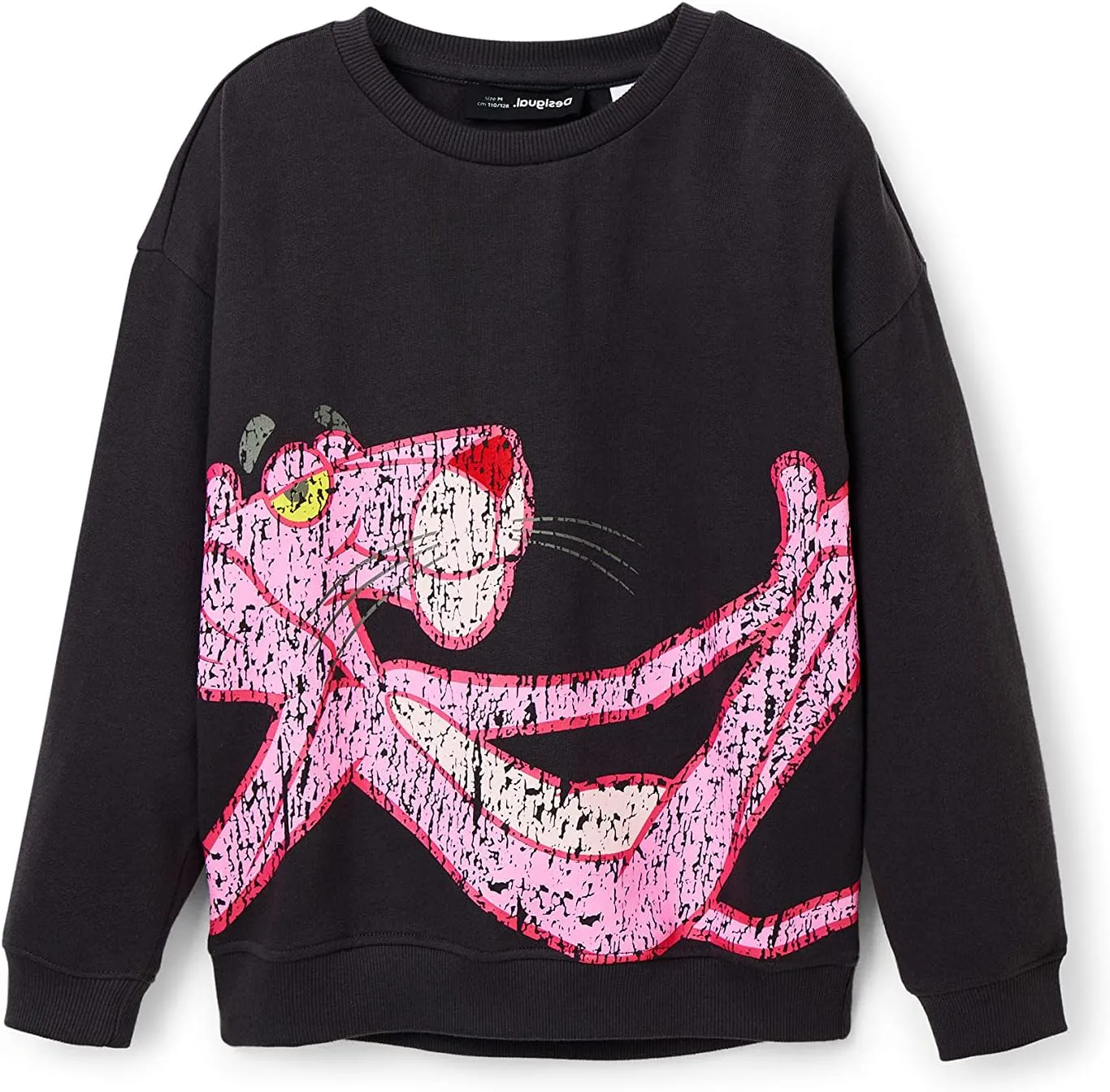 Desigual Mädchen Pullover - Schwarz mit Pink-Panther-Motiv 22WGSK172006 GR. M Desigual Mädchen Pullover - Schwarz mit Pink-Panther-Motiv 22WGSK172006 GR. M