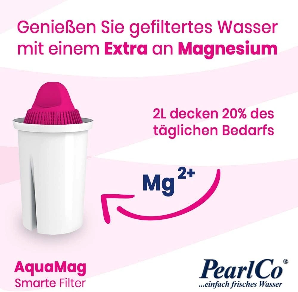 PEARLCO 271031 AquaMag Classic Filterkartuschen mit Magnesium – 3er Pack – kompatibel mit Brita Classic PEARLCO 271031 AquaMag Classic Filterkartuschen mit Magnesium – 3er Pack – kompatibel mit Brita Classic