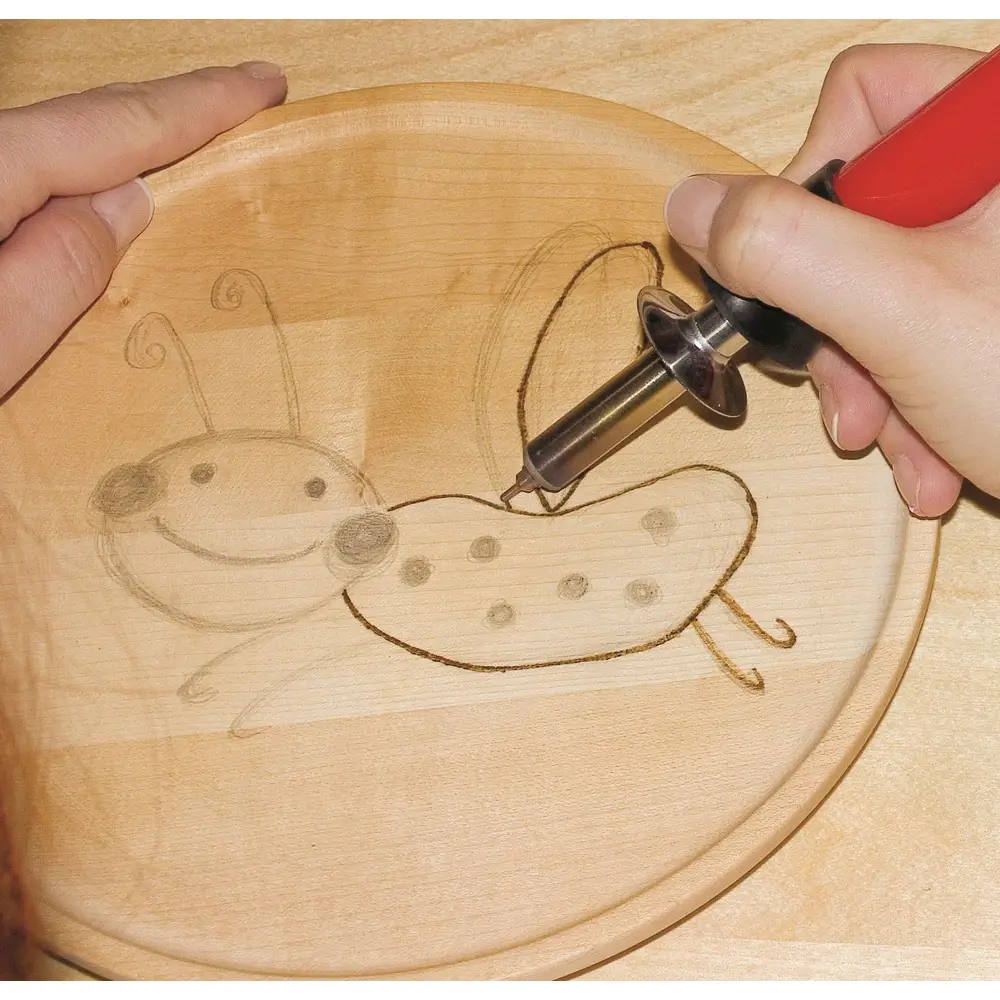 PEBARO Bastelset Brandmalerei Brandmal-Geschenk-Set inkl. Holz