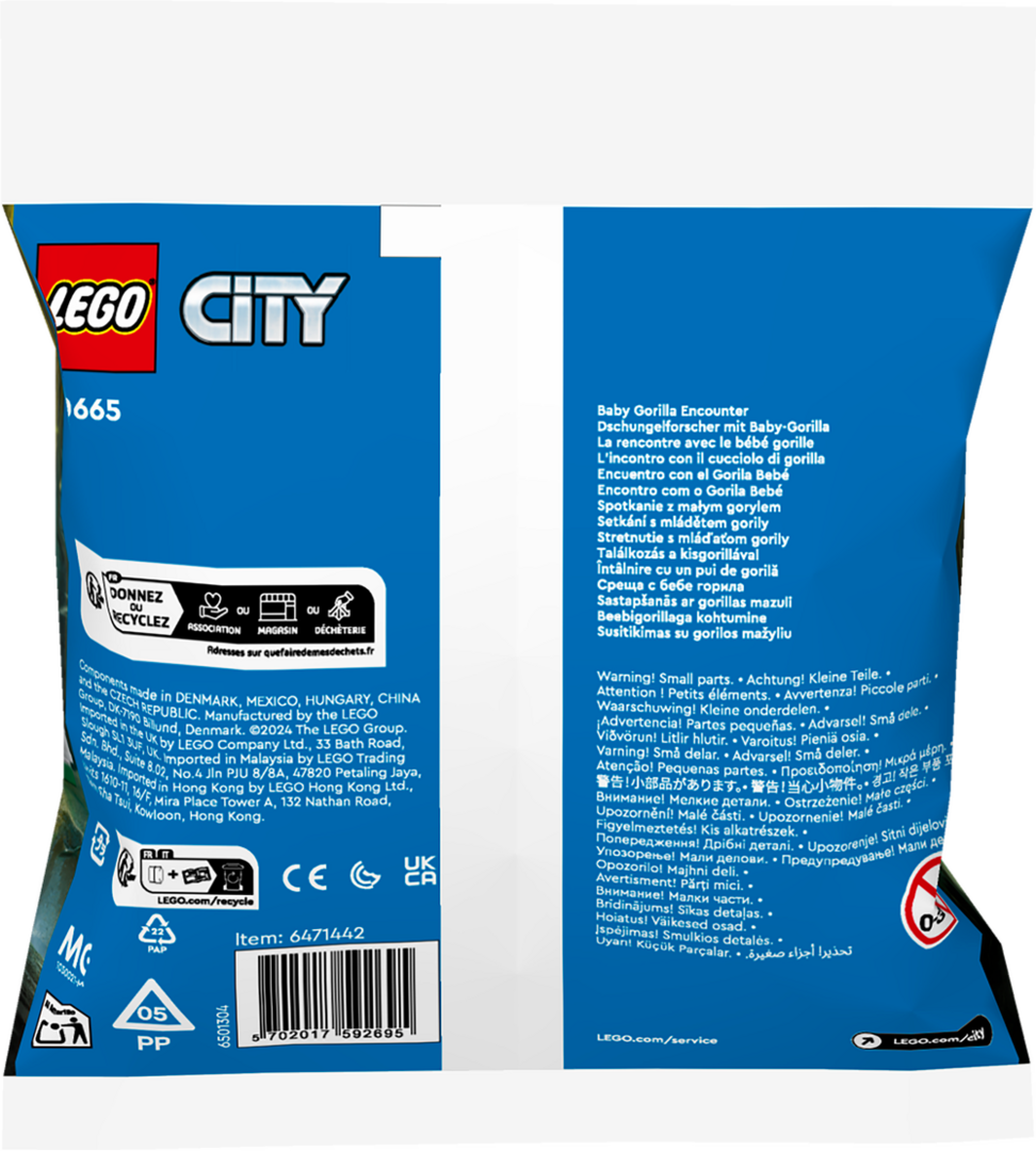 LEGO® City Dschungelforscher mit Baby-Gorilla 30665 Werbung, Plakat