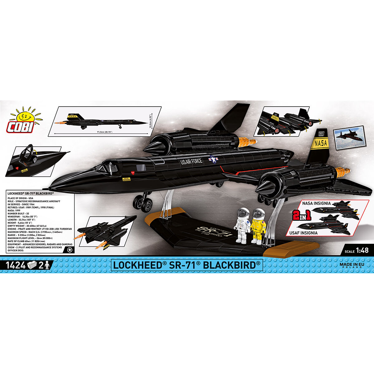COBI 5890 - Lockheed SR-71 Blackbird Executive - Bild 4 COBI 5890 - Lockheed SR-71 Blackbird Executive - Bild 4