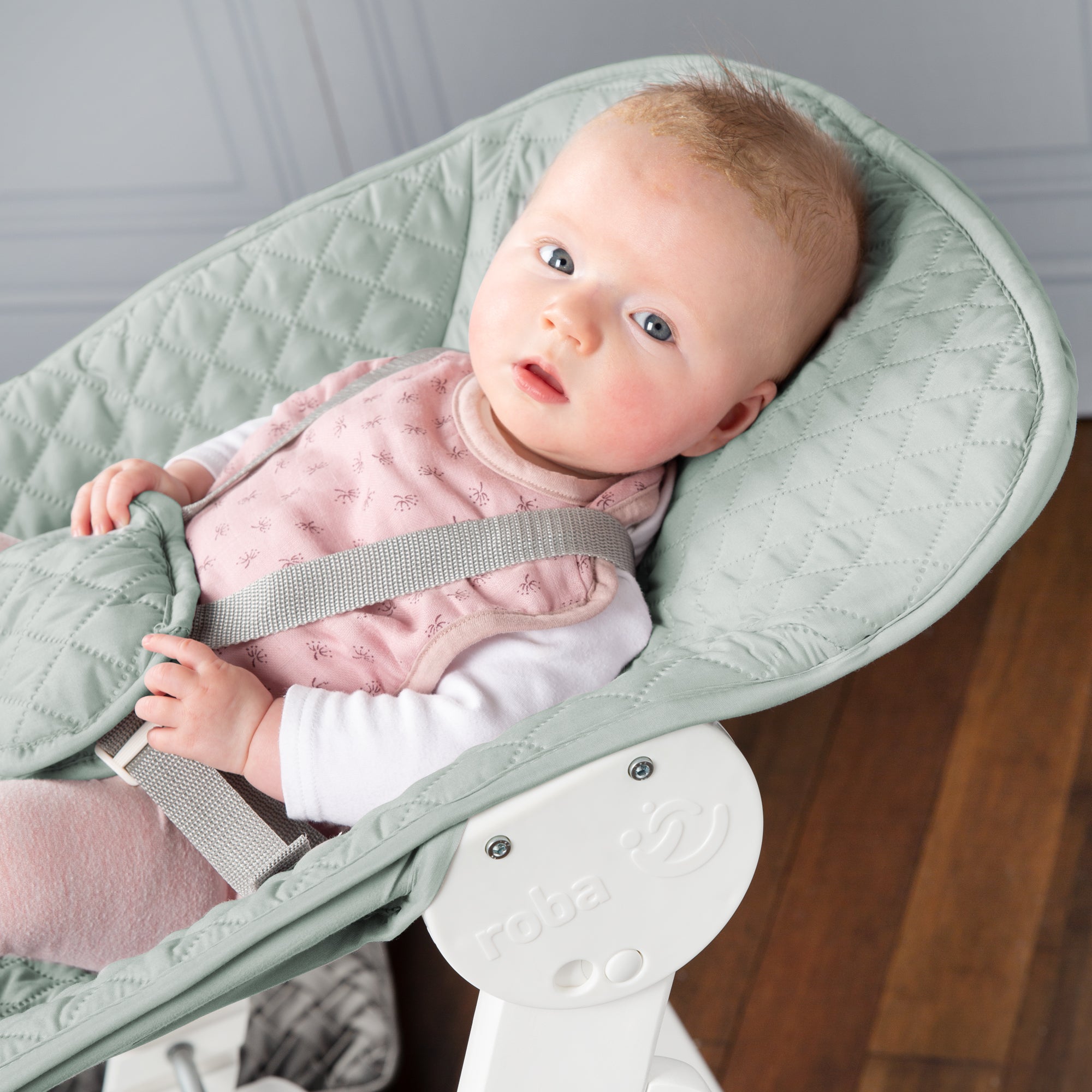 Roba 75063WEV241 Treppenhochstuhl, Set 2in1 Frosty green weiß - Produktbild 2