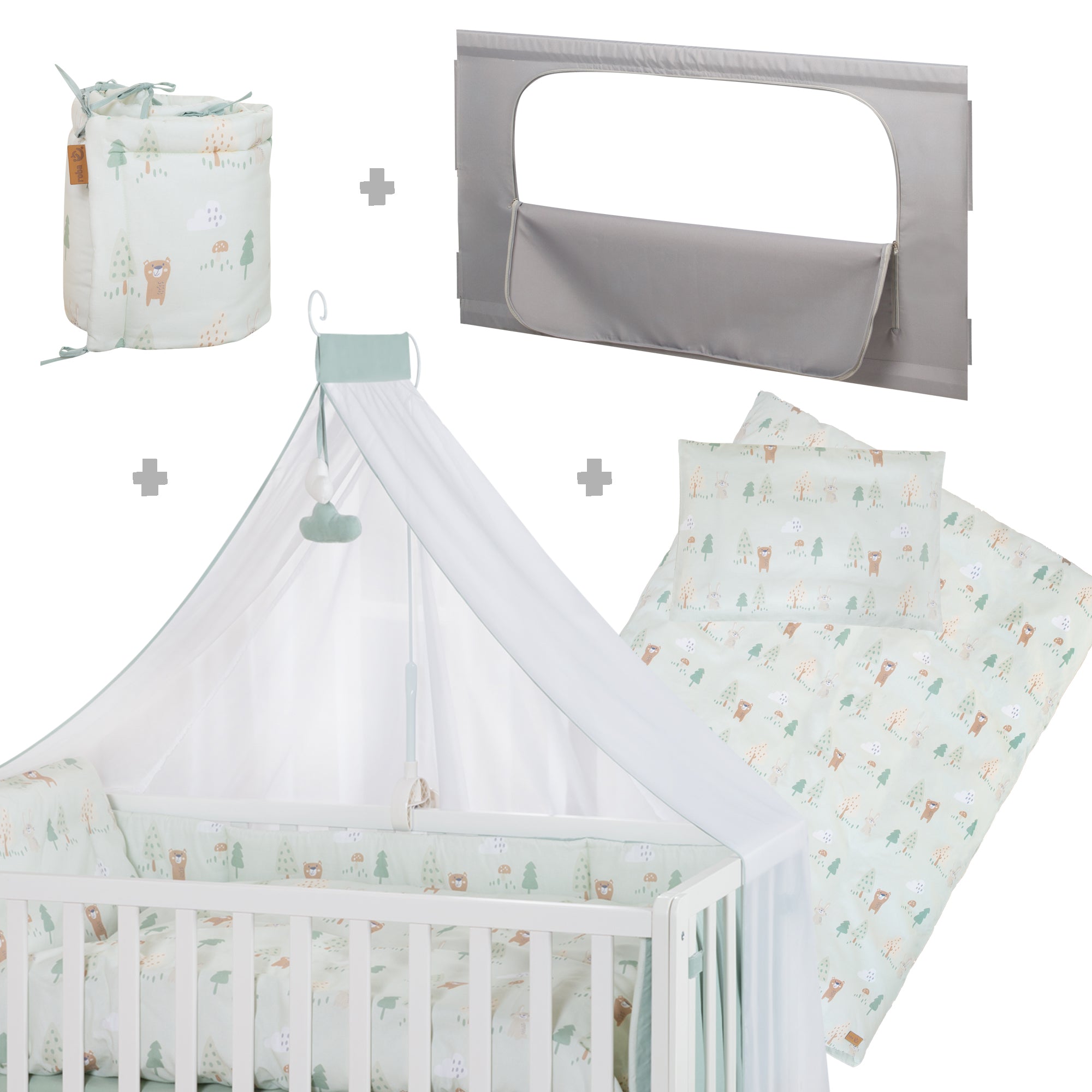 Roba 163003WES283 Room Bed, 60x120 cm Woodland Buddies weiß - Produktbild 4