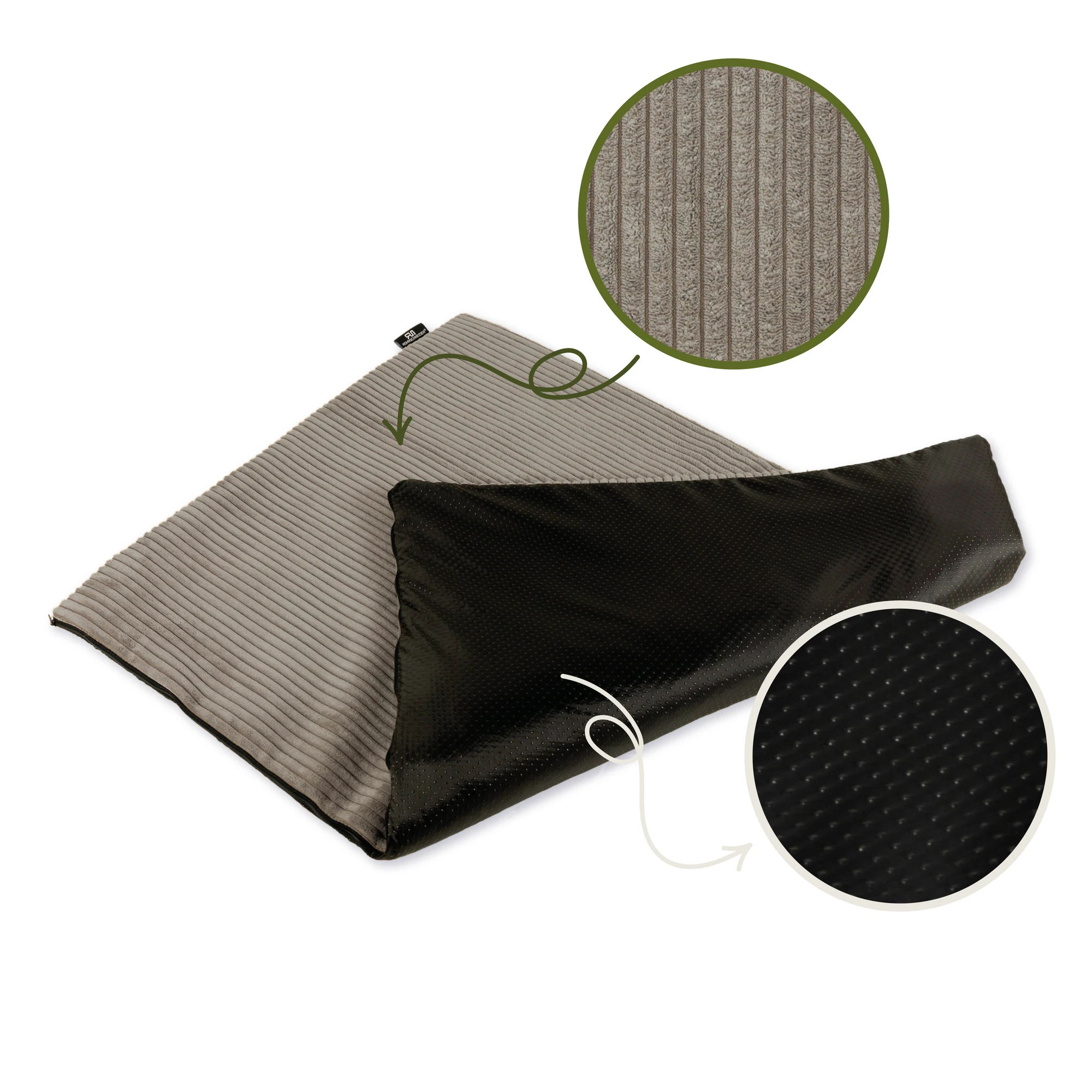 Rohrschneider RS 22389 Hanfmatte Cordbezug – Naturmatte mit Bezug GR.1