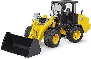 Bruder 02485 Cat Compact Joint Wheel Loader Maschine, Bulldozer