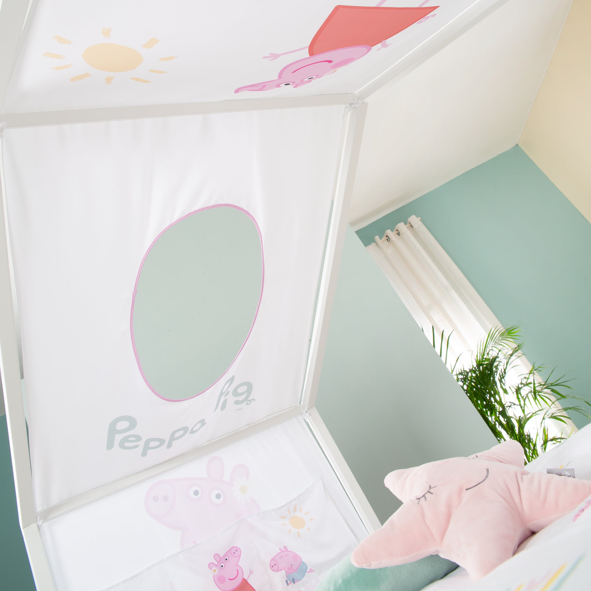 Roba 0286PP1 Hausbettbezug 90x200 cm Peppa Pig weiß – Bettenzubehör - Bild 11 Roba 0286PP1 Hausbettbezug 90x200 cm Peppa Pig weiß – Bettenzubehör - Produktbild 11