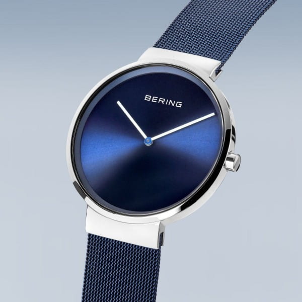 Bering 14539-307 Unisex Uhr, Milanaise, Blau/Silber Bering 14539-307 Unisex Uhr, Milanaise, Blau/Silber