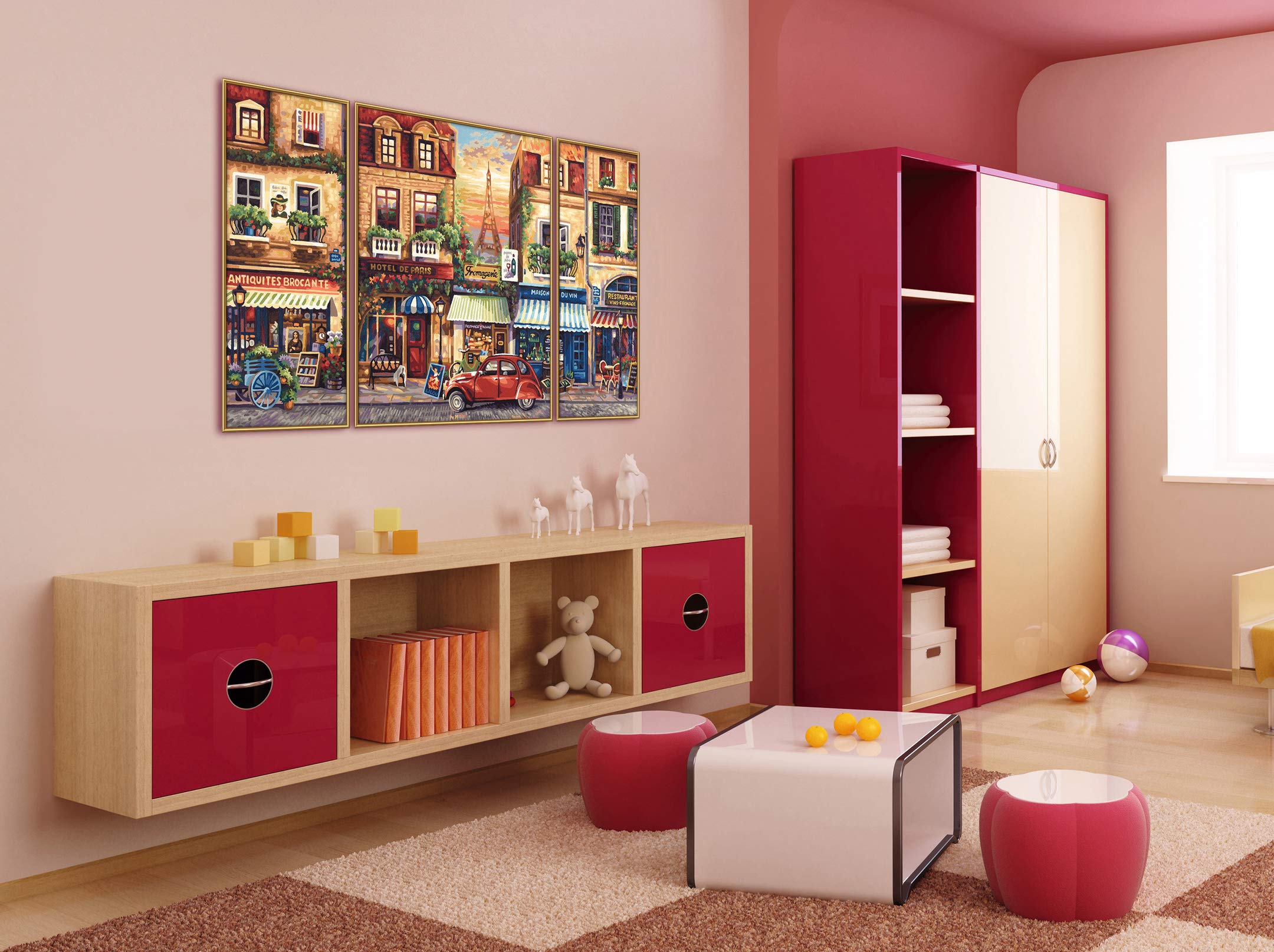 Schipper Mnz - Paris Nostalgie - Malen Nach Zahlen Im Nostalgischen Flair 609260626 Ecke, Inneneinrichtung, Mobiliar, Wohnzimmer, Innenarchitektur