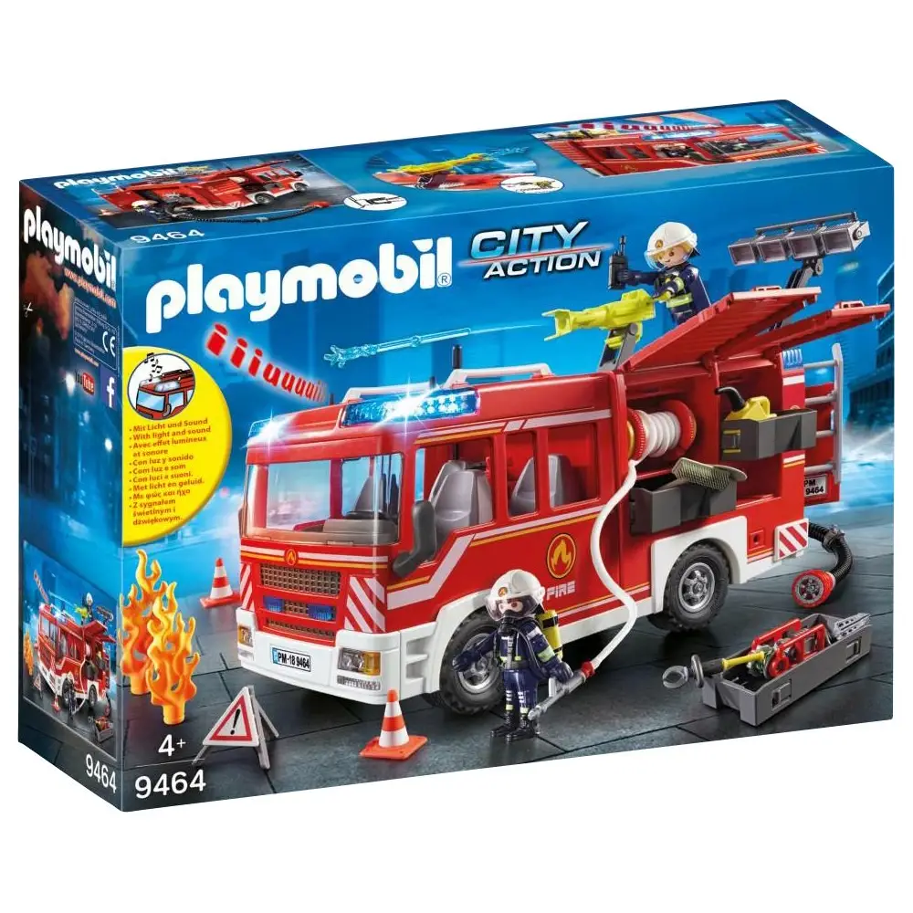 PLAYMOBIL, 9464, City, ActionFeuerwehr-Rüstfahrzeug, mit, Licht, Sound PLAYMOBIL 9464 City ActionFeuerwehr-Rüstfahrzeug mit Licht Sound