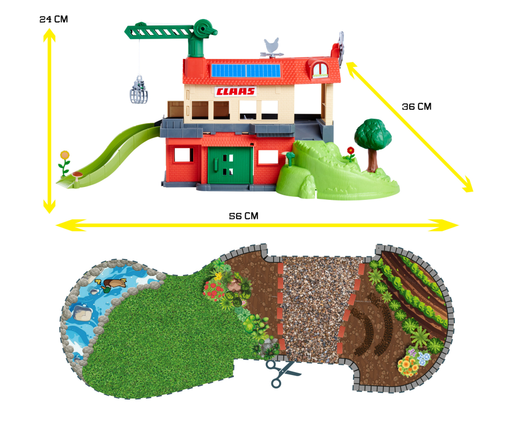 Majorette Farmyard + 3 Vehicles