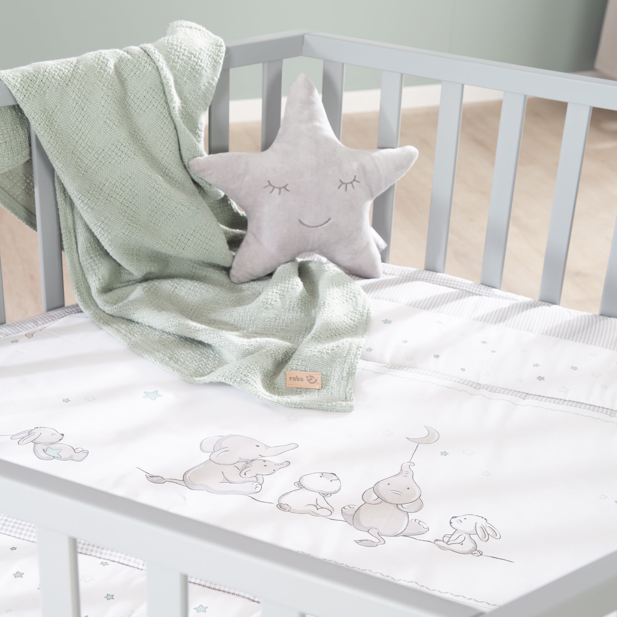 Roba 0232TPS209A Laufgitter 6-eckig Sternenzauber taupe - Bild 10 Roba 0232TPS209A Laufgitter 6-eckig Sternenzauber taupe - Produktbild 10
