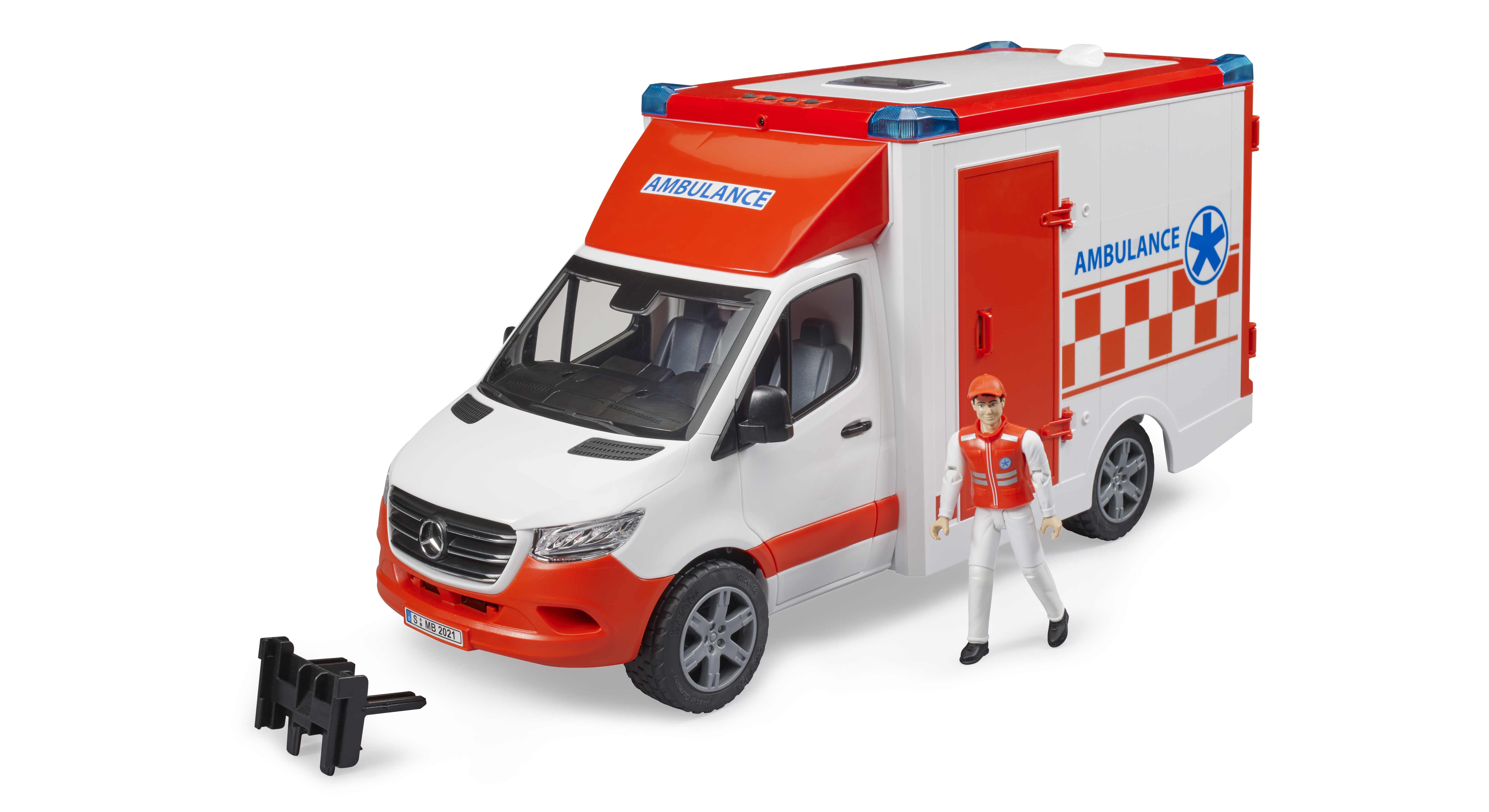 BRUDER 02676 - MB Sprinter Ambulanz mit Fahrer