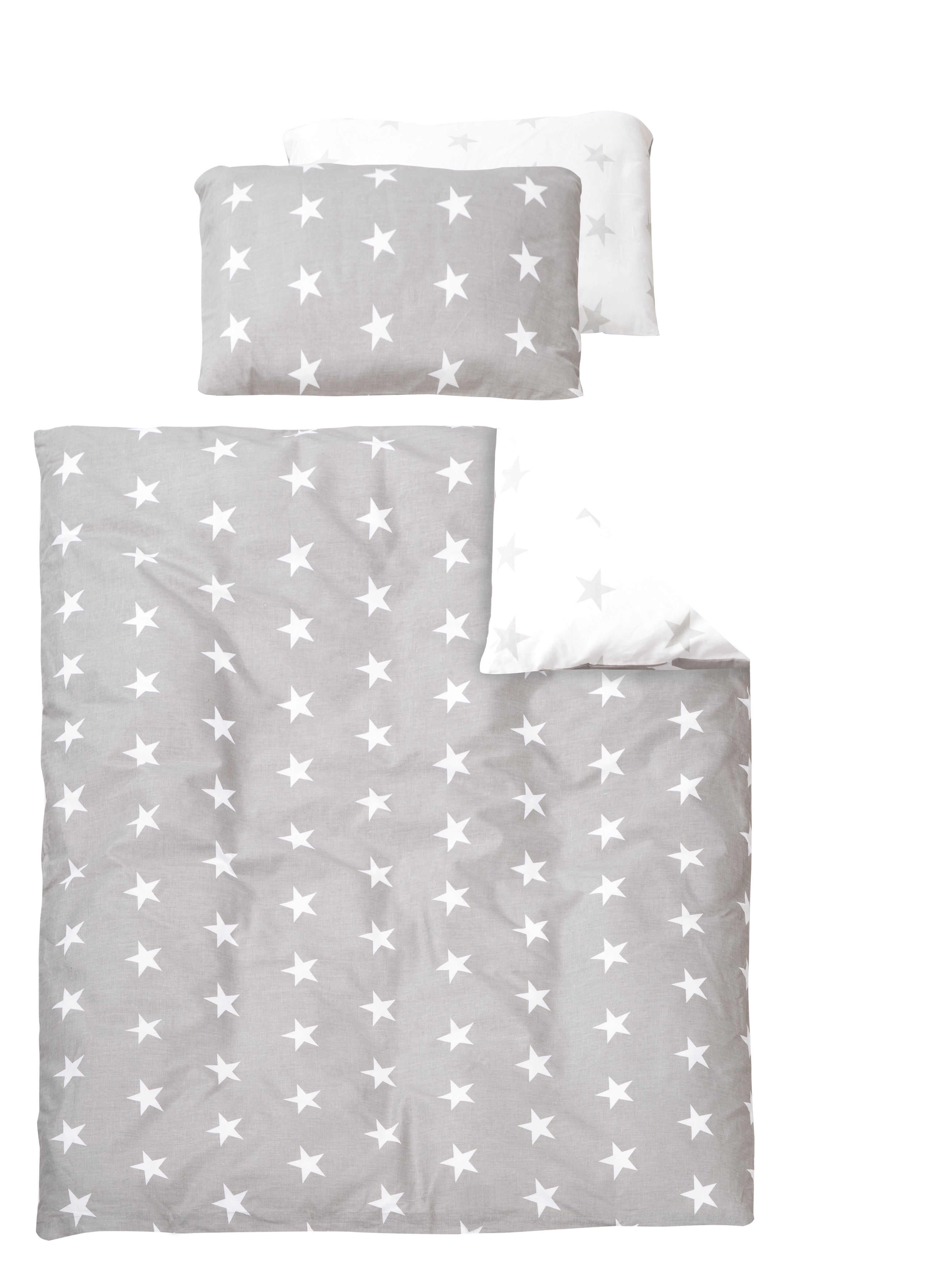 Roba 314091V190 Bettwäsche 2-tlg Little Stars grau – Bettwäschen - Bild 1 Roba 314091V190 Bettwäsche 2-tlg Little Stars grau – Bettwäschen - grau - Bettwäschen - Produktbild 1